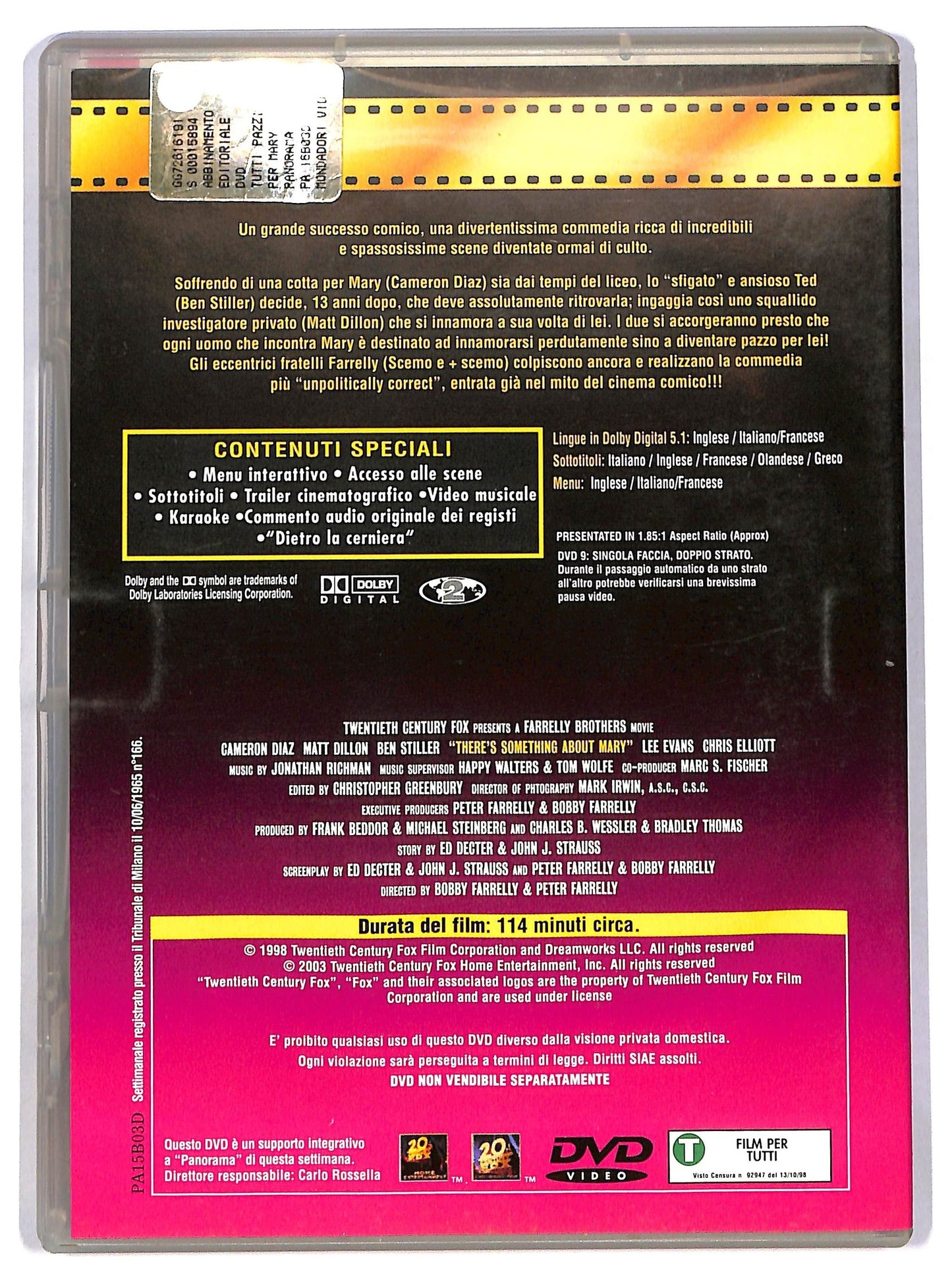 EBOND Tutti pazzi per Mary EDITORIALE DVD D784151