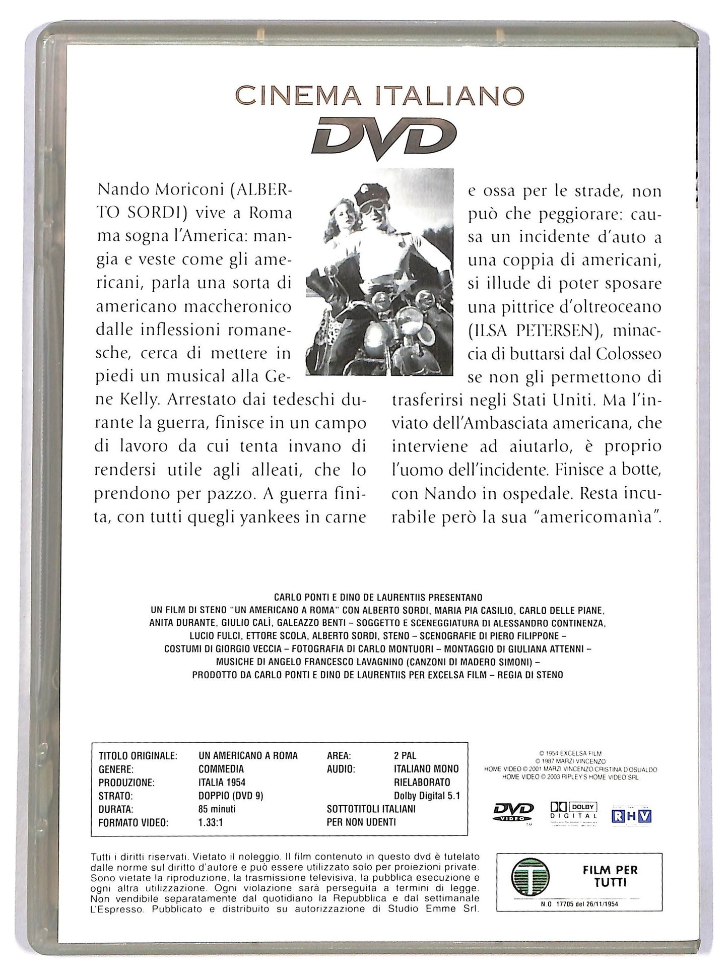 EBOND Un americano a Roma EDITORIALE DVD D784154