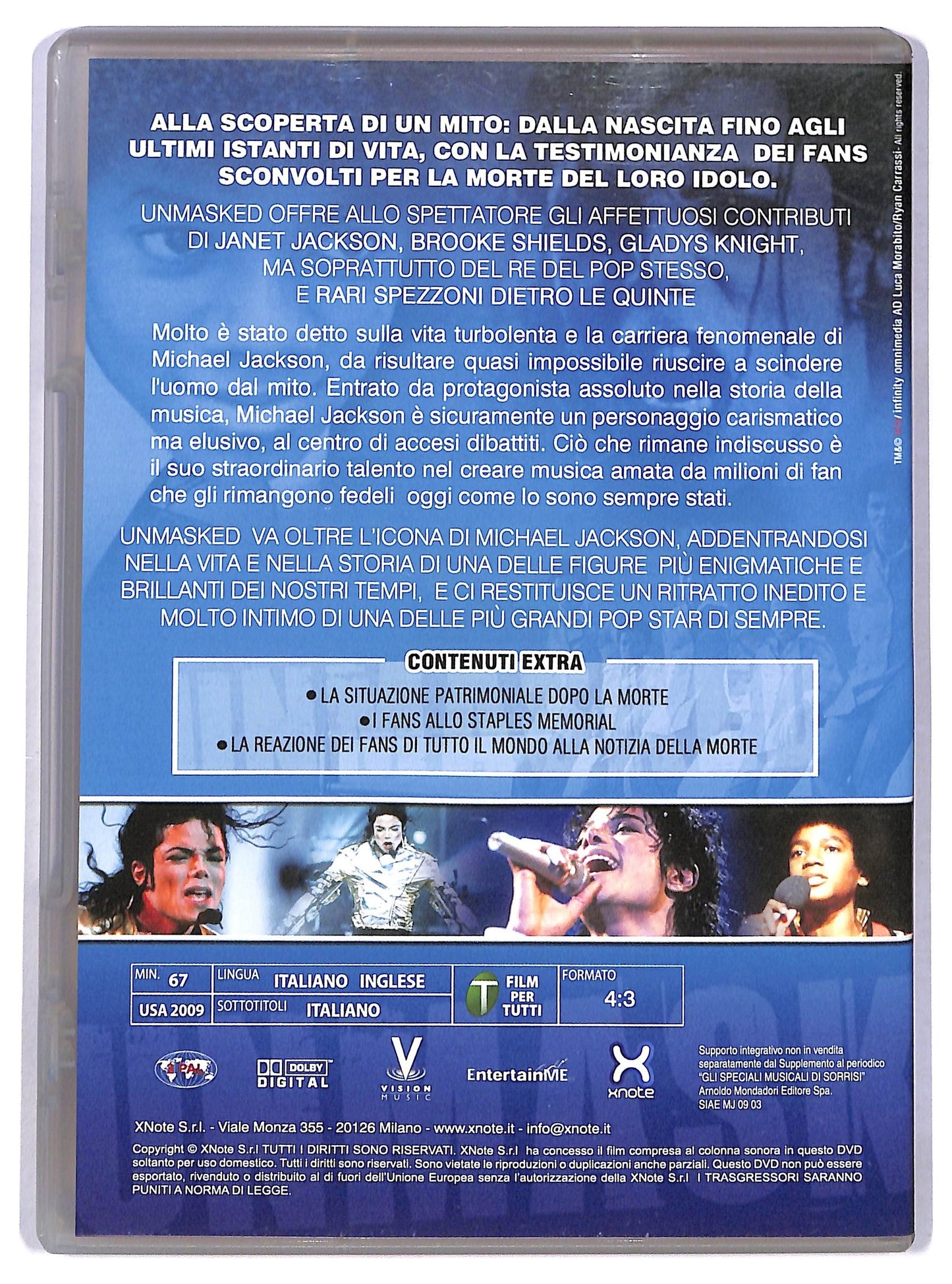 EBOND Jackson Michael Unmasked EDITORIALE DVD D784243