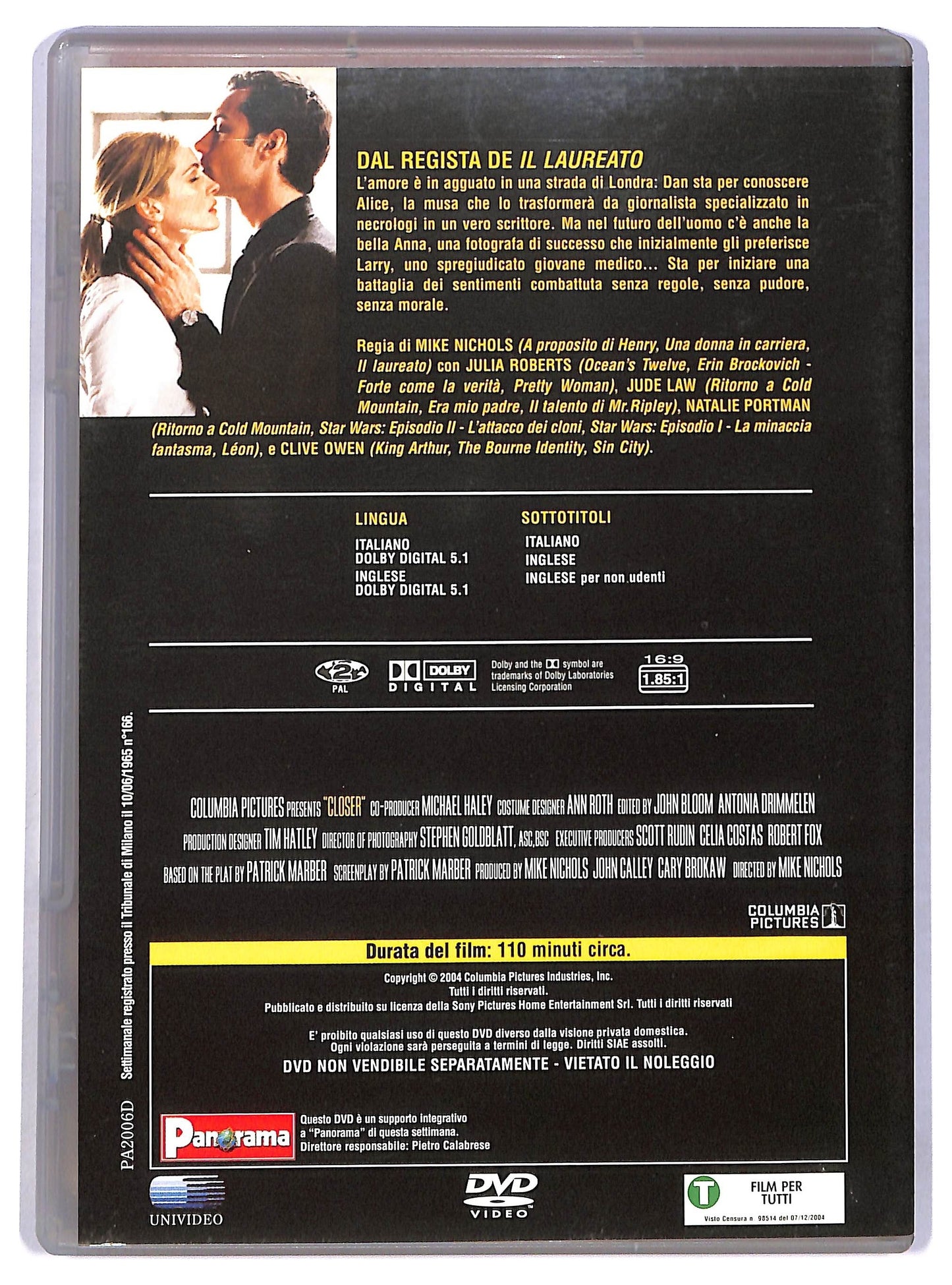 EBOND Closer DVD Editoriale D784261