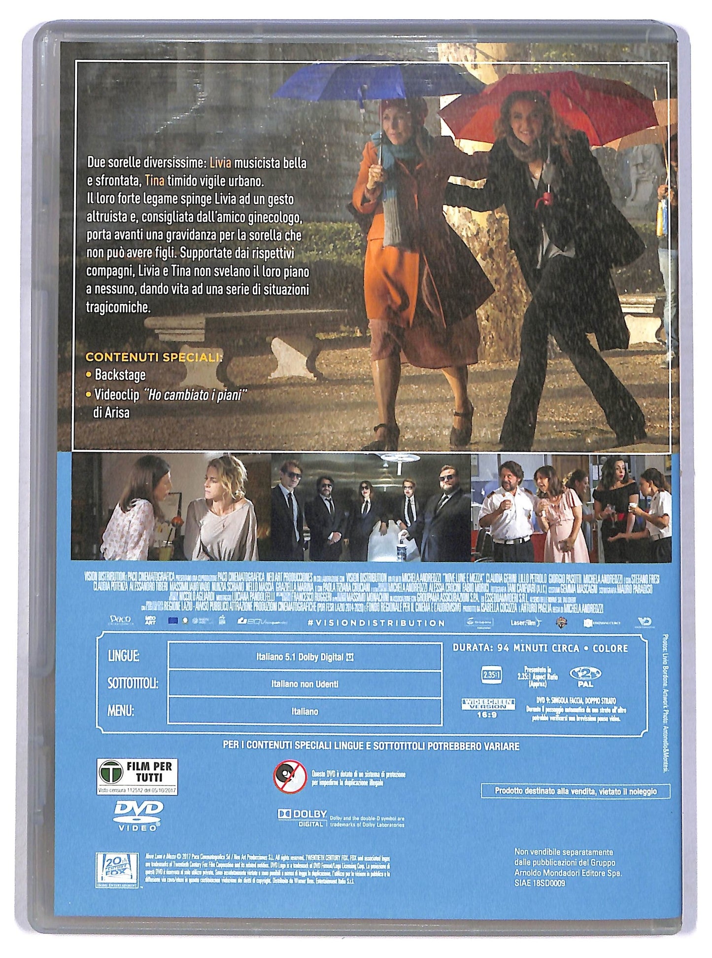 EBOND Nove lune e mezza DVD EDITORIALE D784327