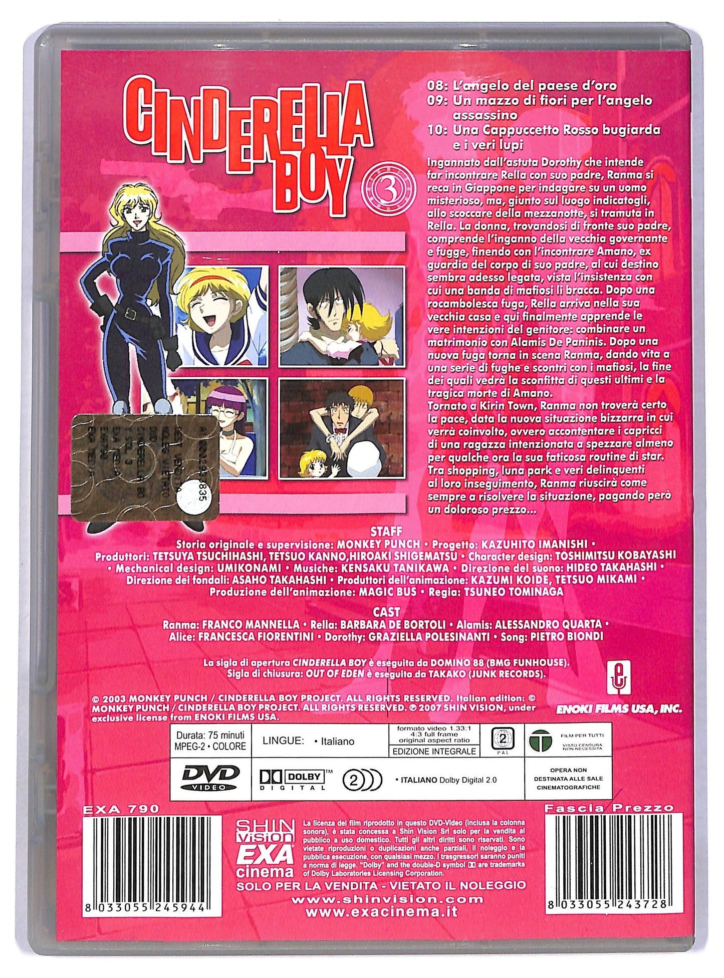 EBOND Cinderella boy vol 3 EDITORIALE DVD D784362