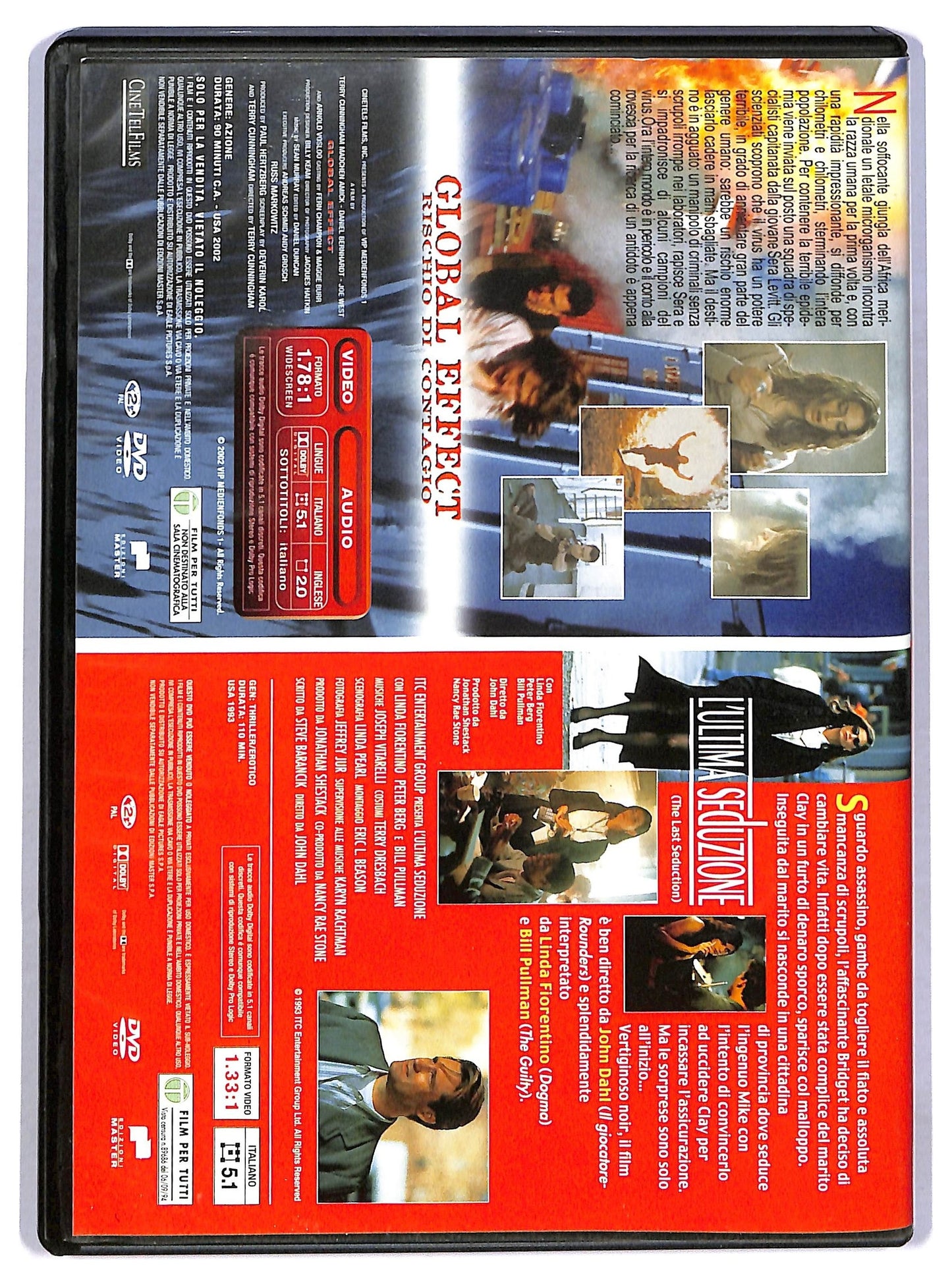 EBOND L'ultima seduzione + Global effect EDITORIALE DVD D784437