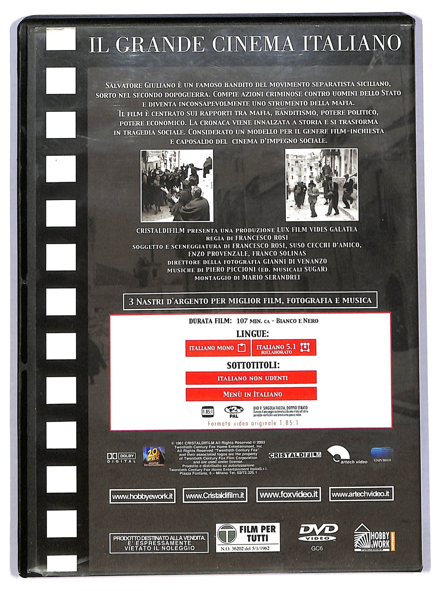 EBOND Salvatore Giuliano EDITORIALE DVD D784460