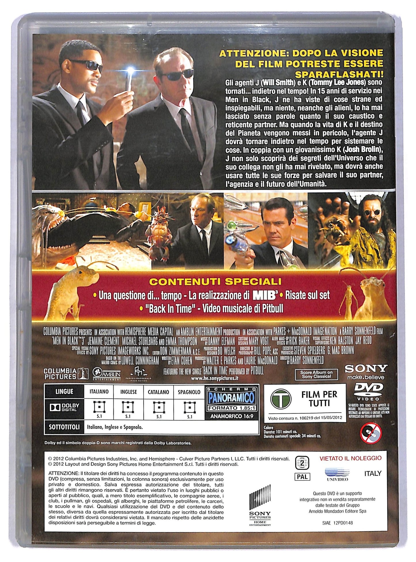 EBOND Men in Black 3 EDITORIALE DVD D784461