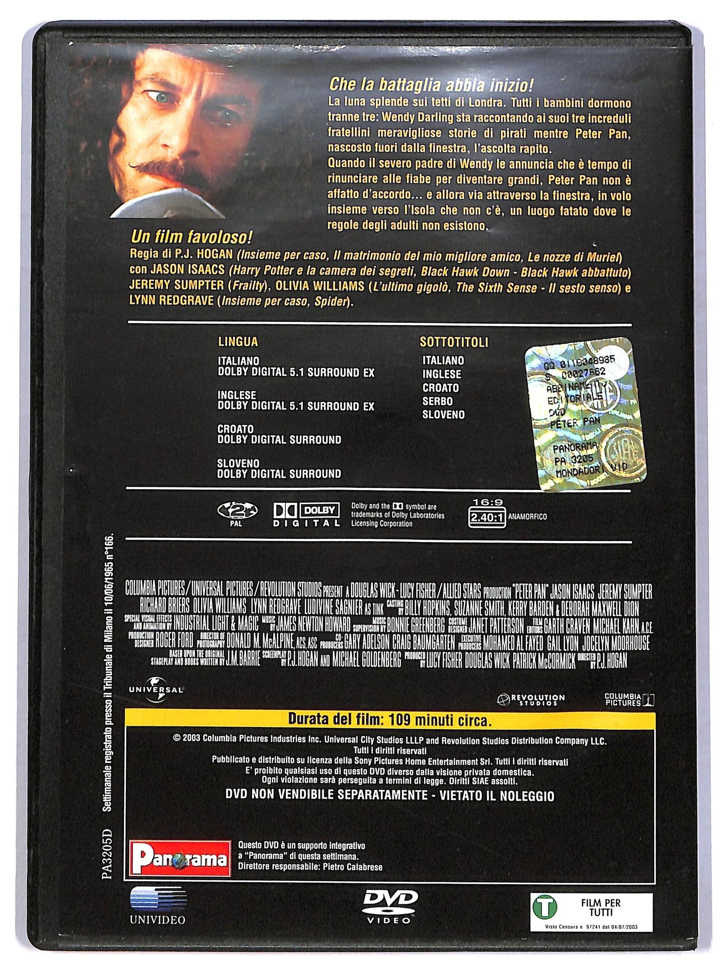 EBOND Peter Pan EDITORIALE DVD D784502