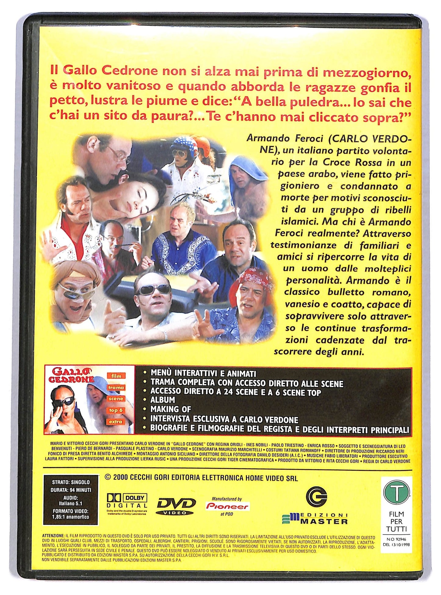EBOND Gallo cedrone EDITORIALE DVD D784507