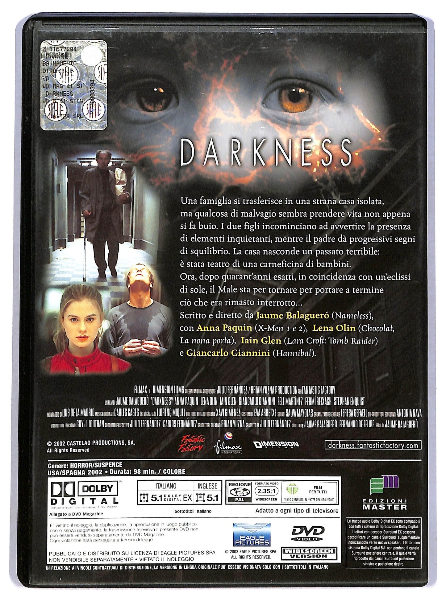 EBOND Darkness DVD Editoriale D784517