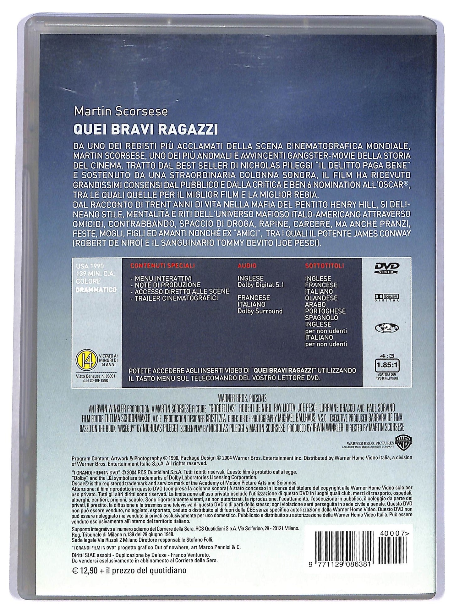 EBOND Quei bravi ragazzi EDITORIALE DVD D784526