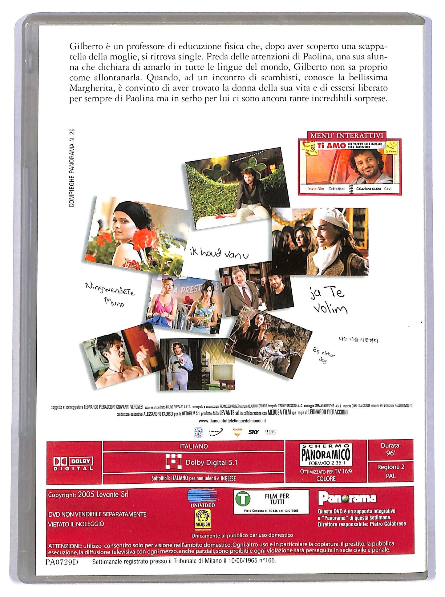 EBOND Ti amo in tutte le lingue del mondo EDITORIALE DVD D784541