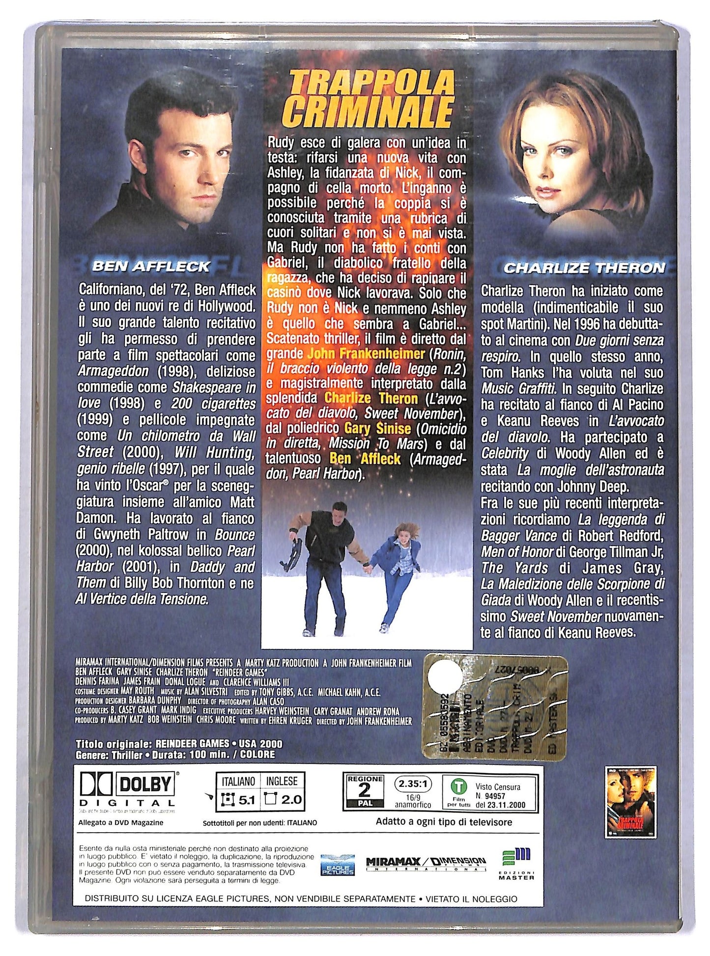 EBOND Trappola criminale EDITORIALE DVD D784563