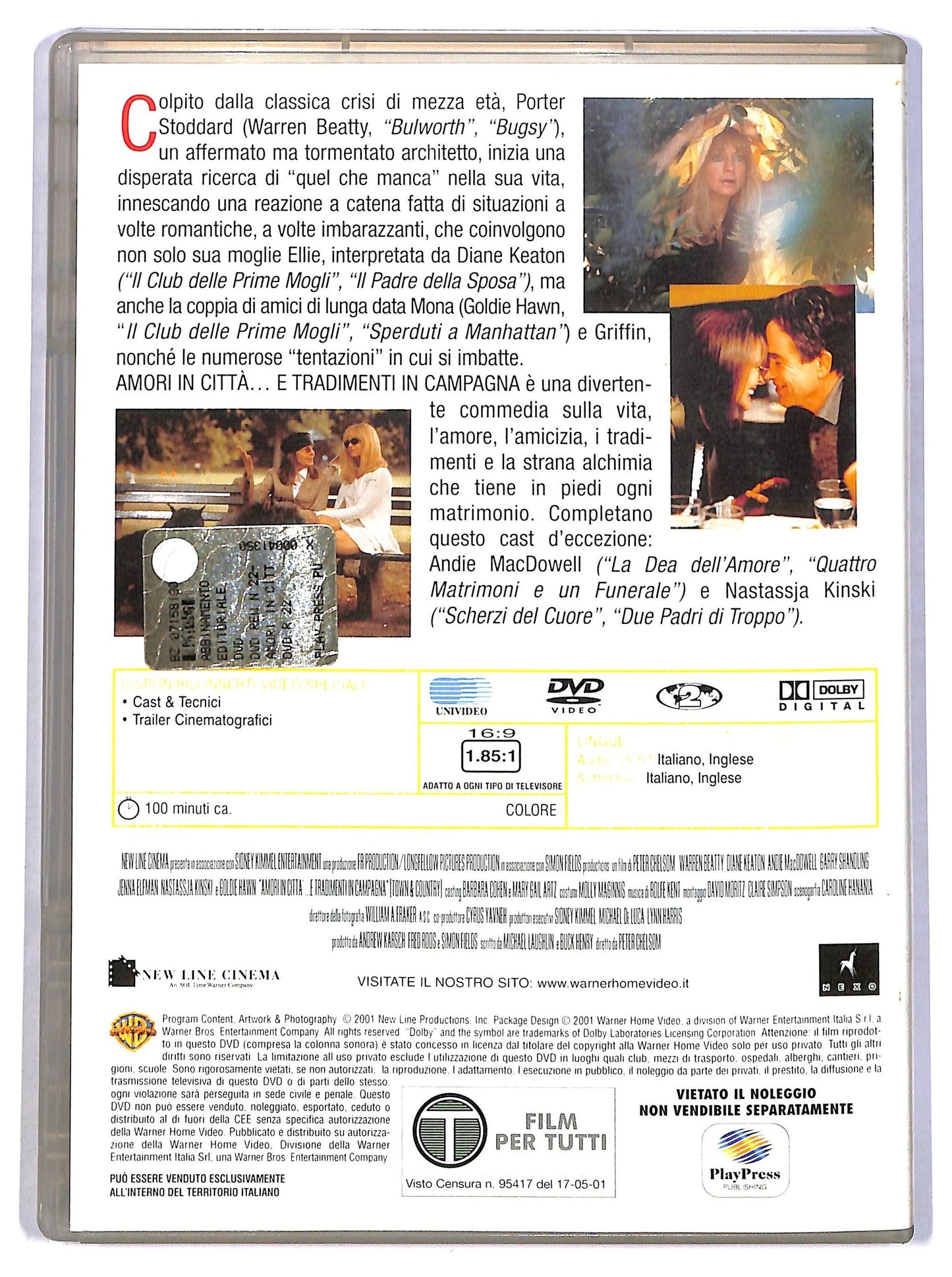 EBOND Amori in citta..e tradimenti in campagna EDITORIALE DVD D784614
