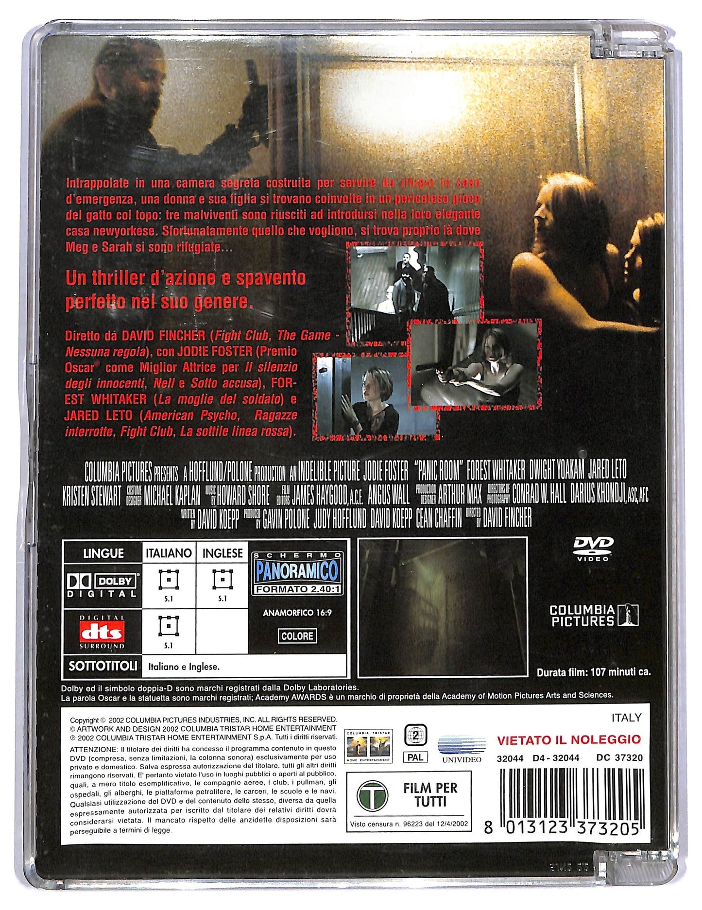 EBOND Panic Room Con Jodie Foster Sjb DVD D784629
