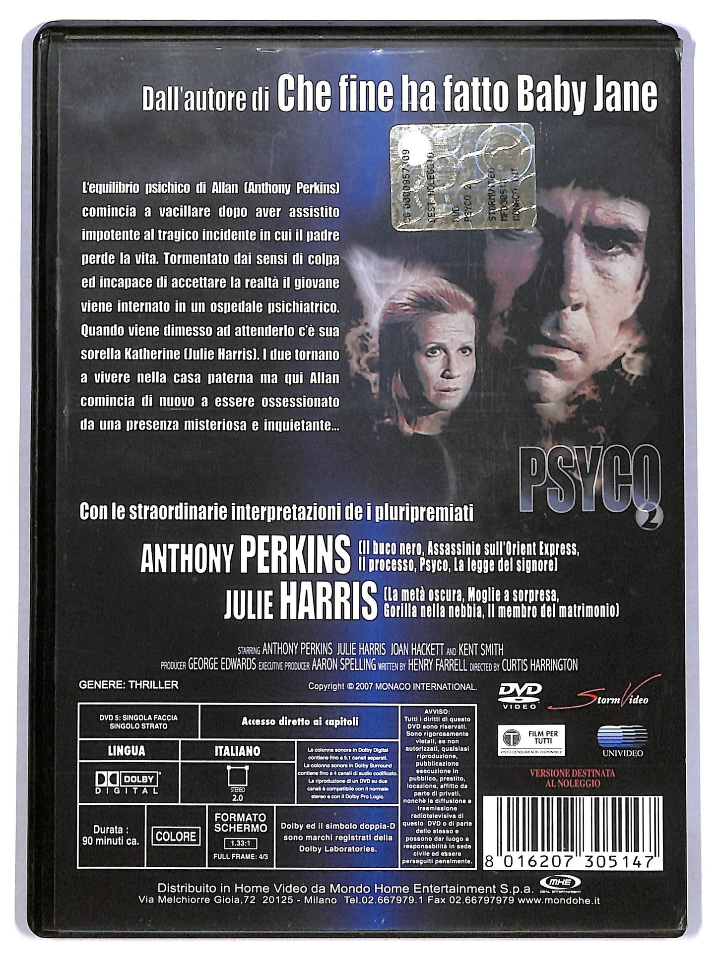 EBOND Psyco 2 DVD NOLEGGIO D784637