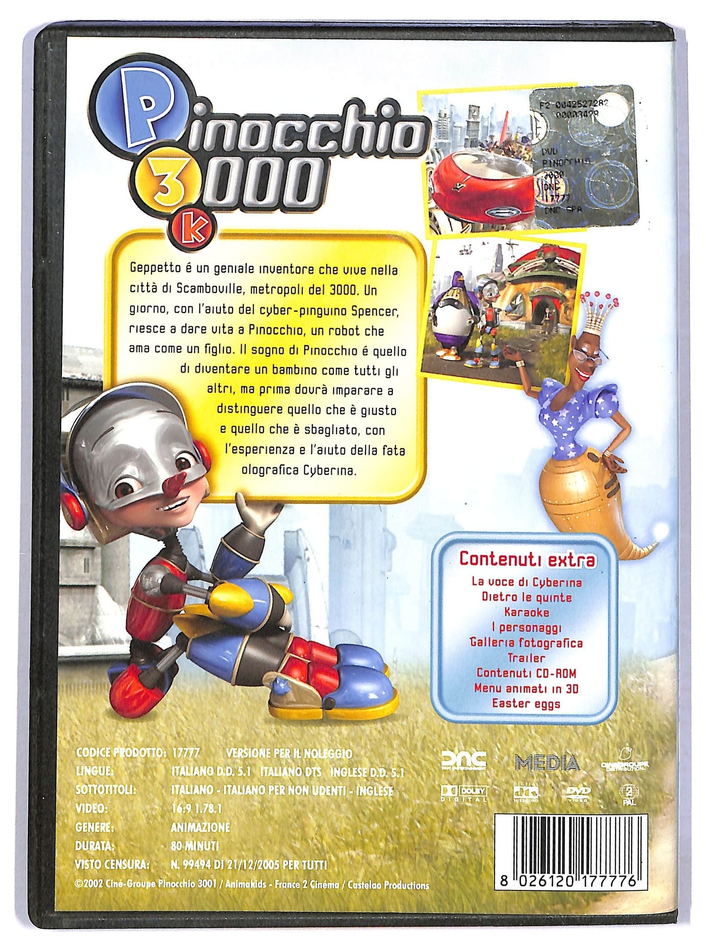 EBOND Pinocchio 3000 DVD NOLEGGIO D784643