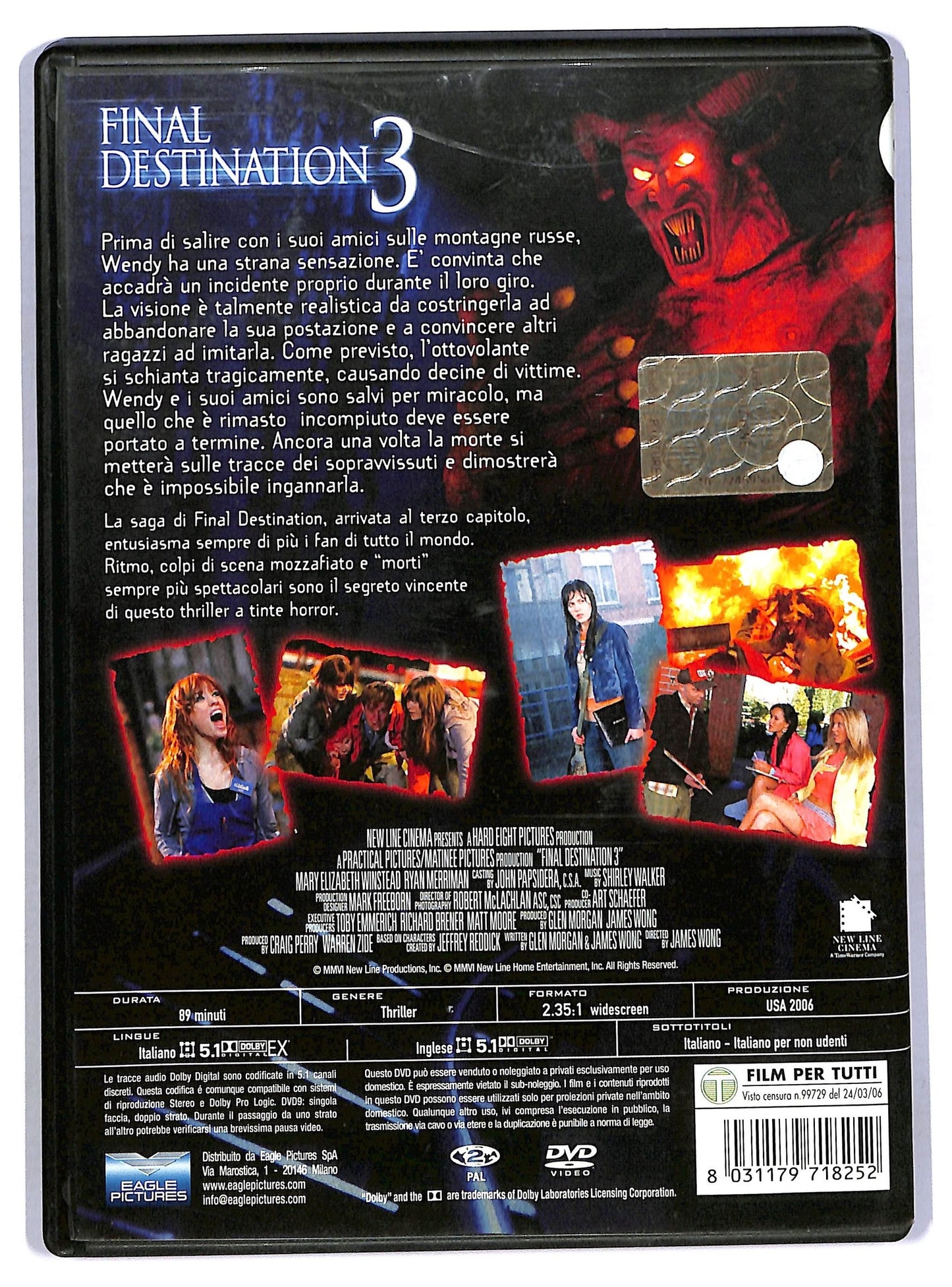EBOND FINAL DESTINATION 3 (2006) DVD D784665