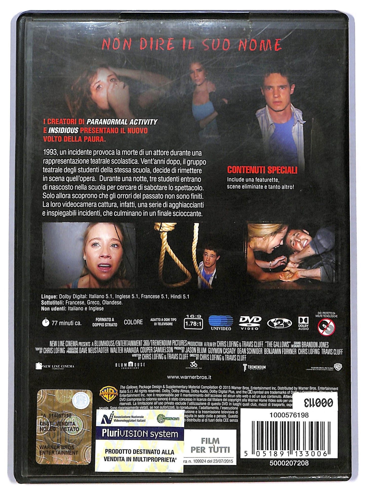 EBOND The gallows - L'esecuzione DVD D784707