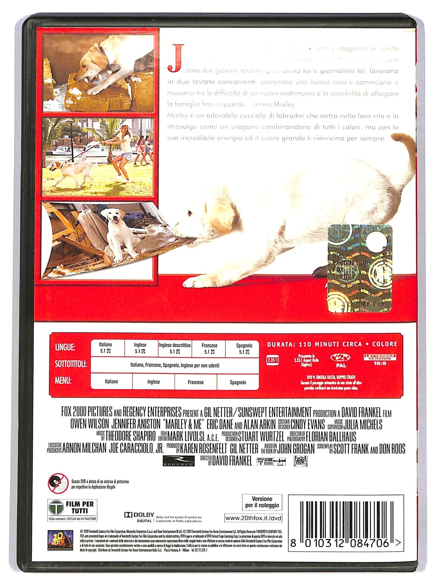 EBOND Io e Marley DVD Ex Noleggio D784811