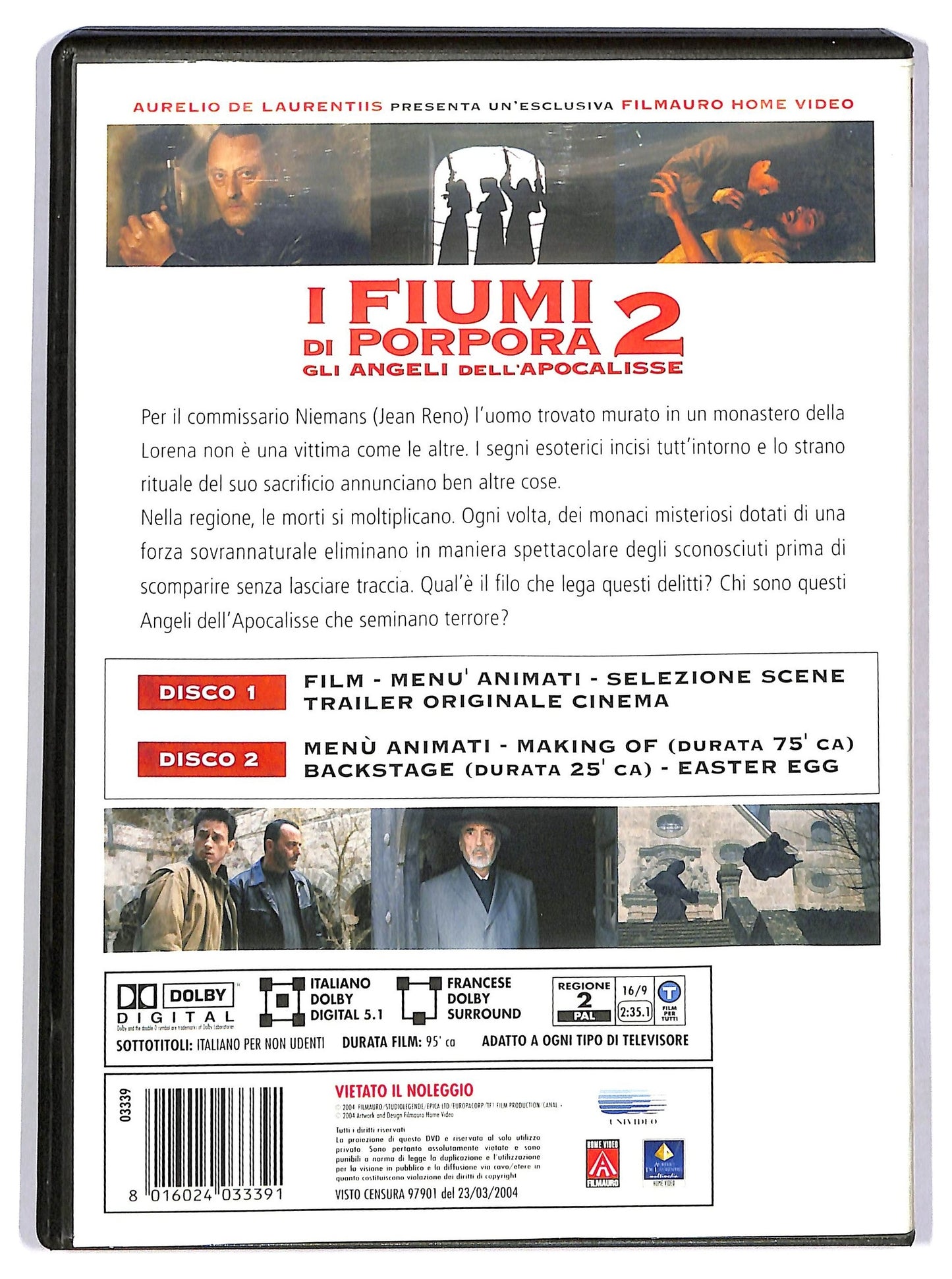 EBOND I fiumi di porpora 2 - Gli angeli dell'Apocalisse DVD SPECIAL EDITION D784833