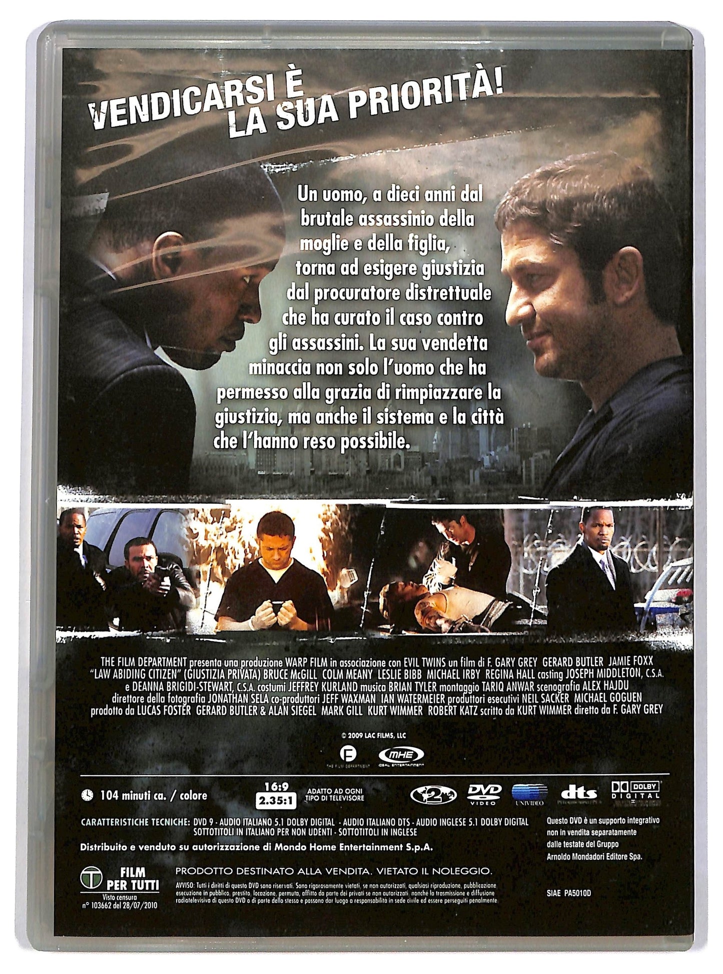 EBOND Giustizia privata EDITORIALE DVD D784843