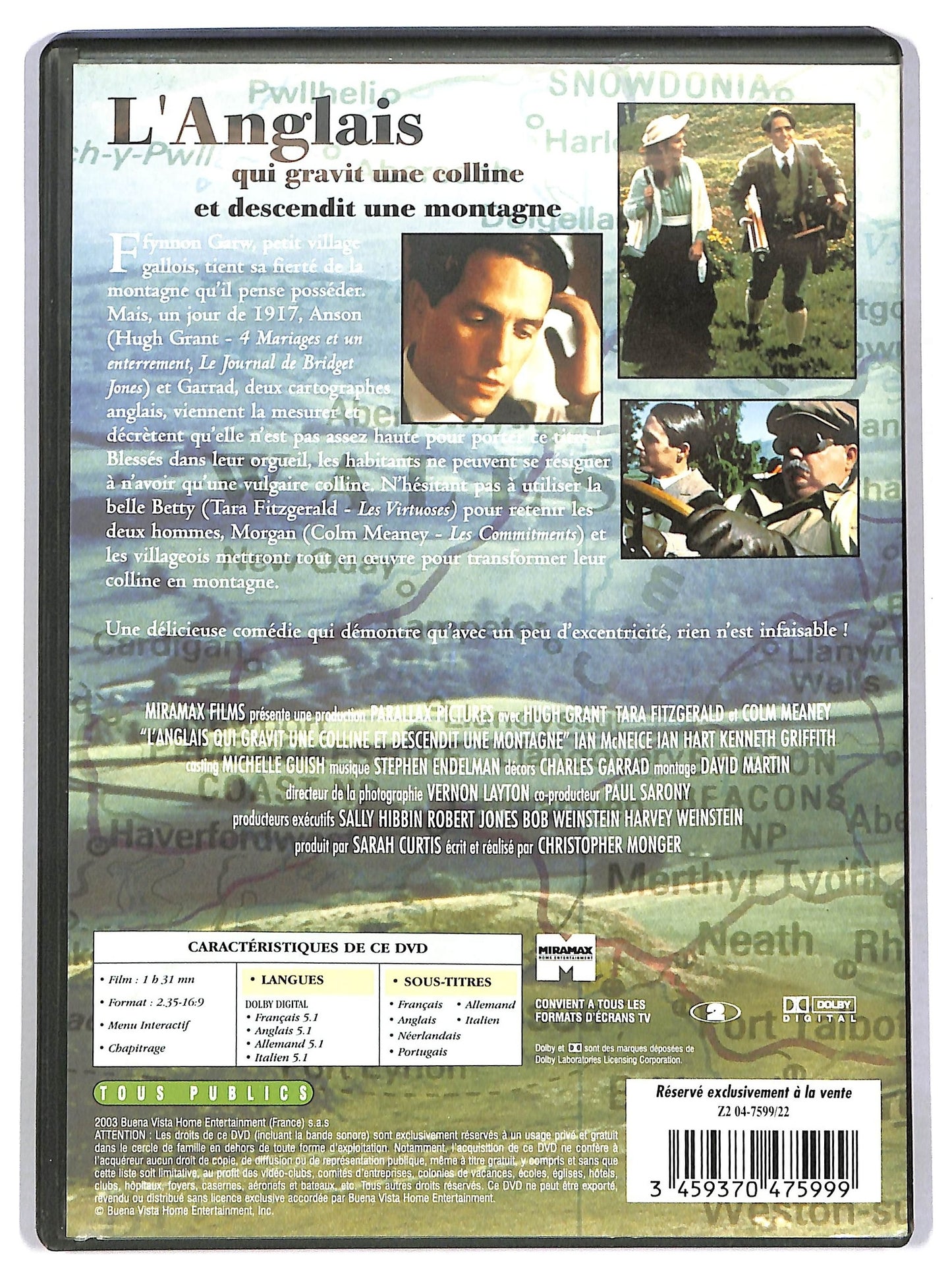 EBOND L'anglais qui gravit une colline et descendit une montagne DVD D784955
