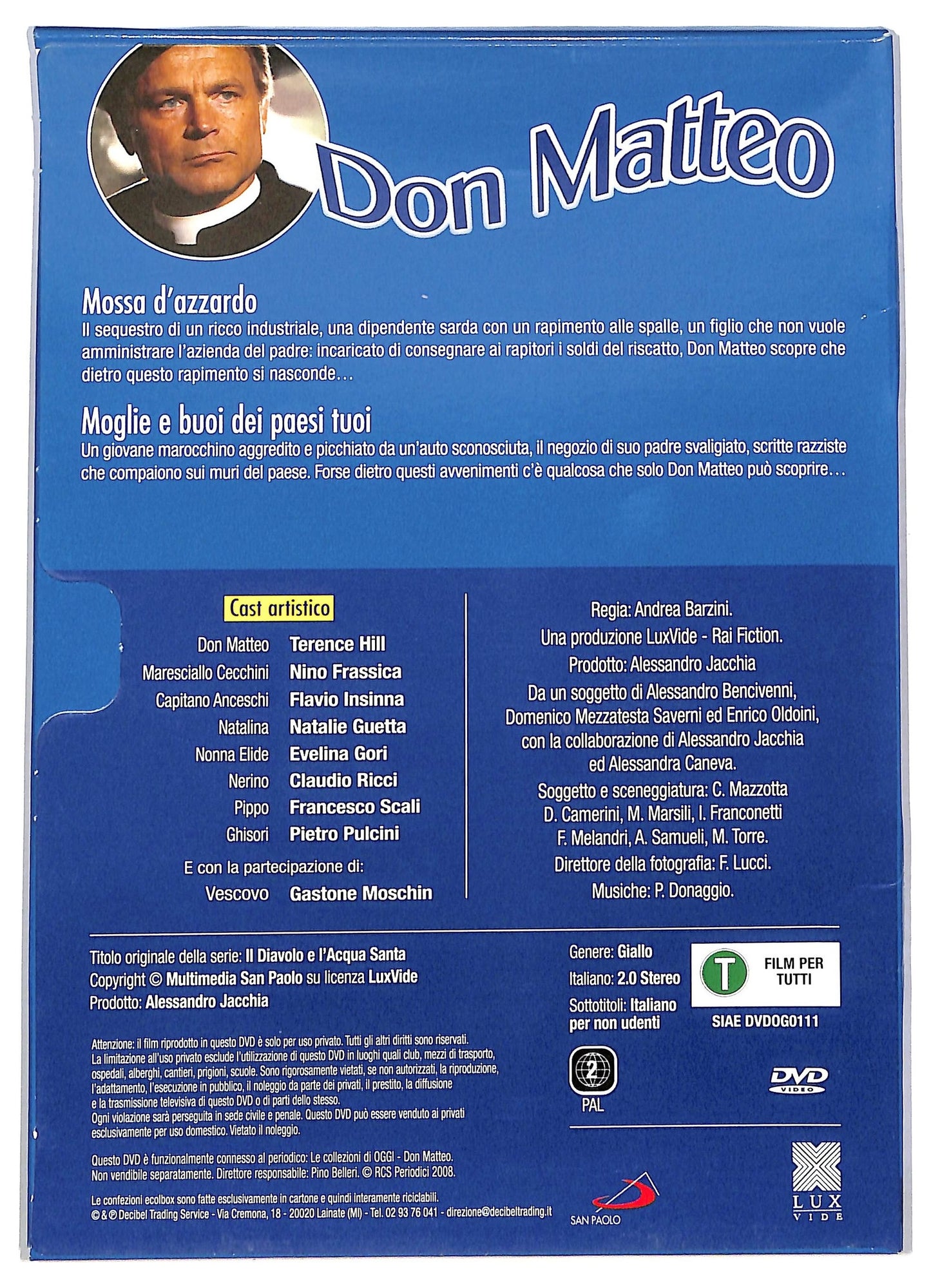 EBOND Don matteo prima stagione volume 8 - episodi 2 EDITORIALE DVD D785014