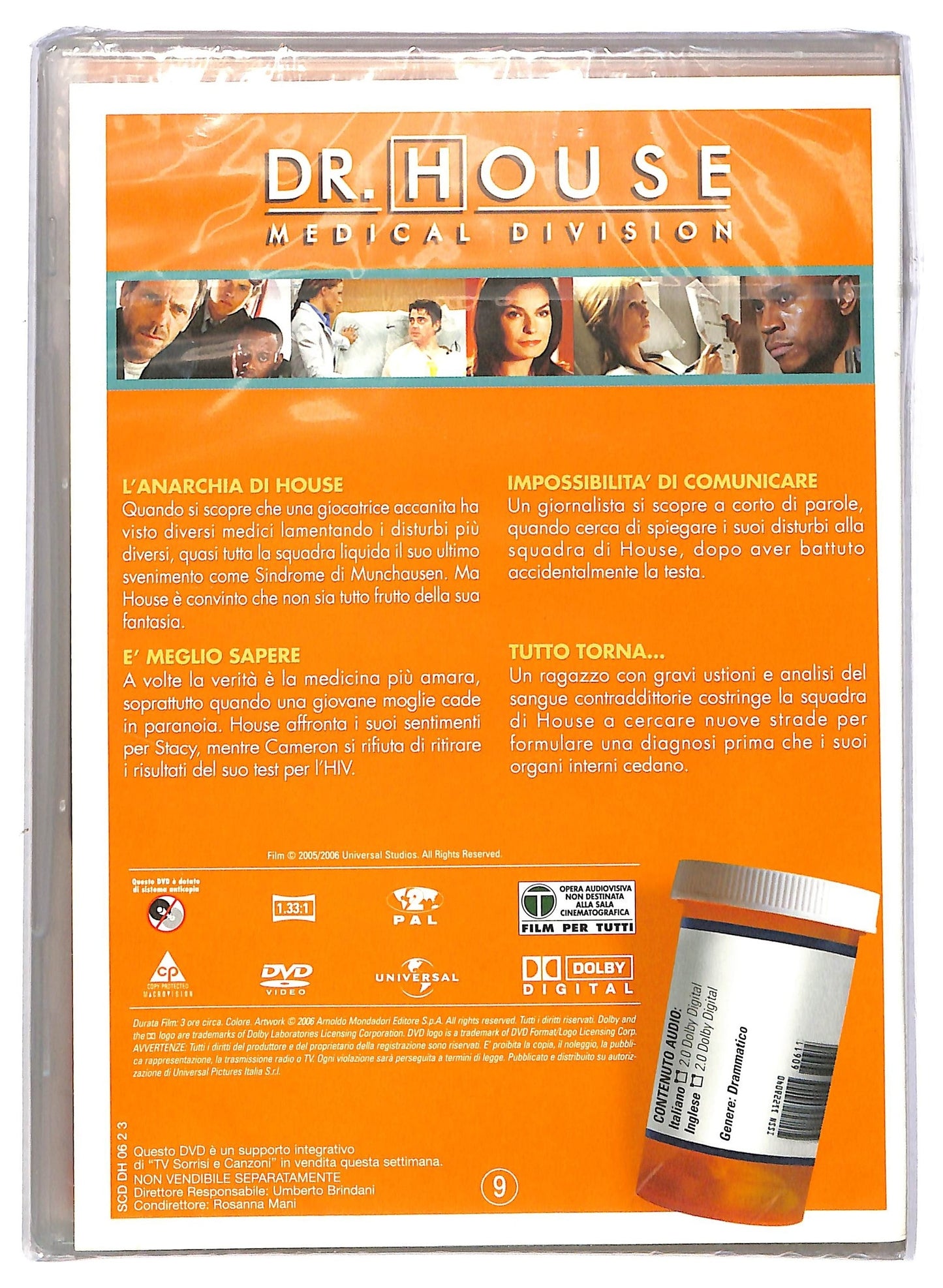 EBOND Dr House Stagione 2 Disco 3 Episodi 9 - 12 EDITORIALE DVD D785040