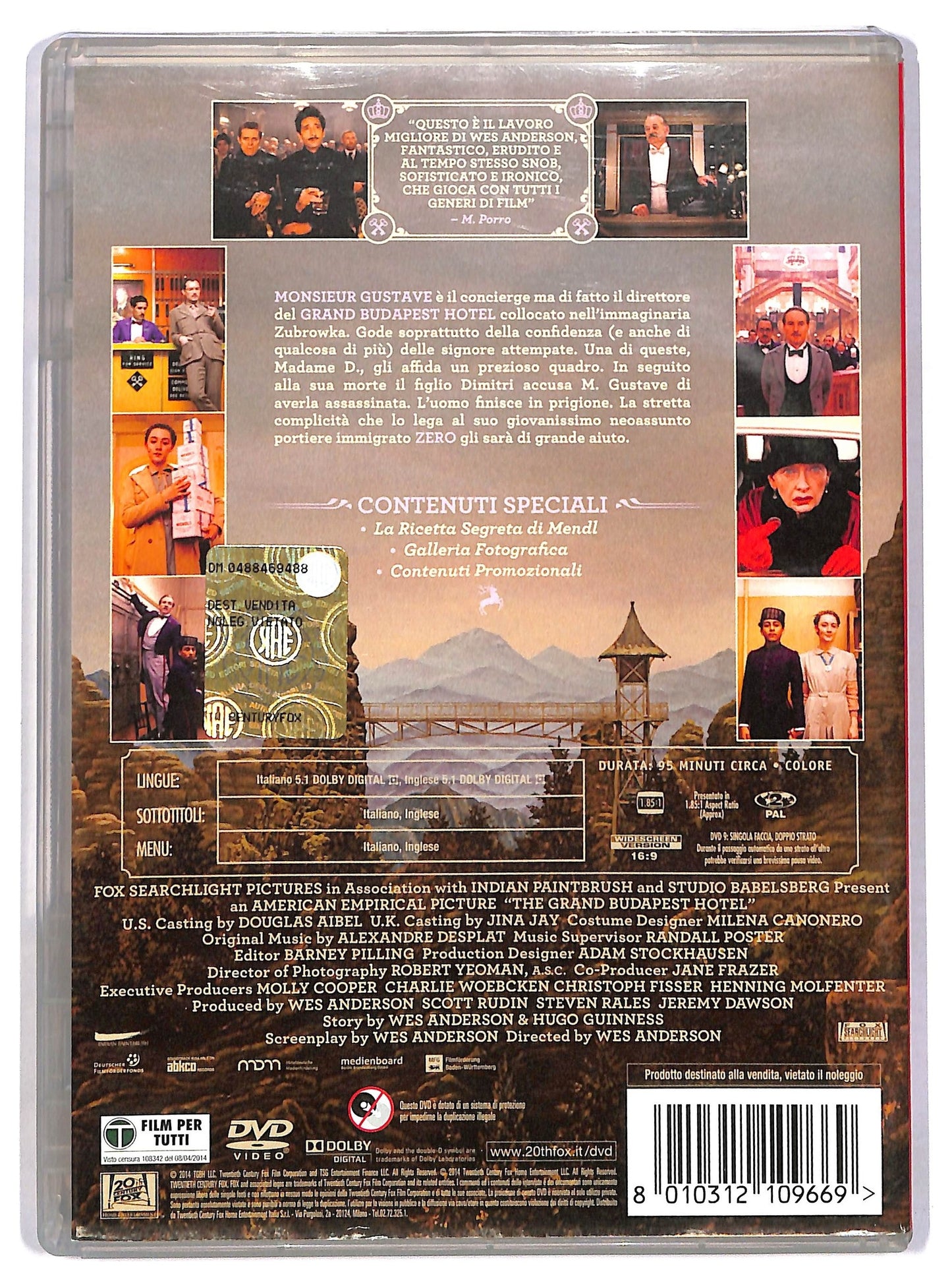 EBOND Grand Budapest Hotel DVD D785069
