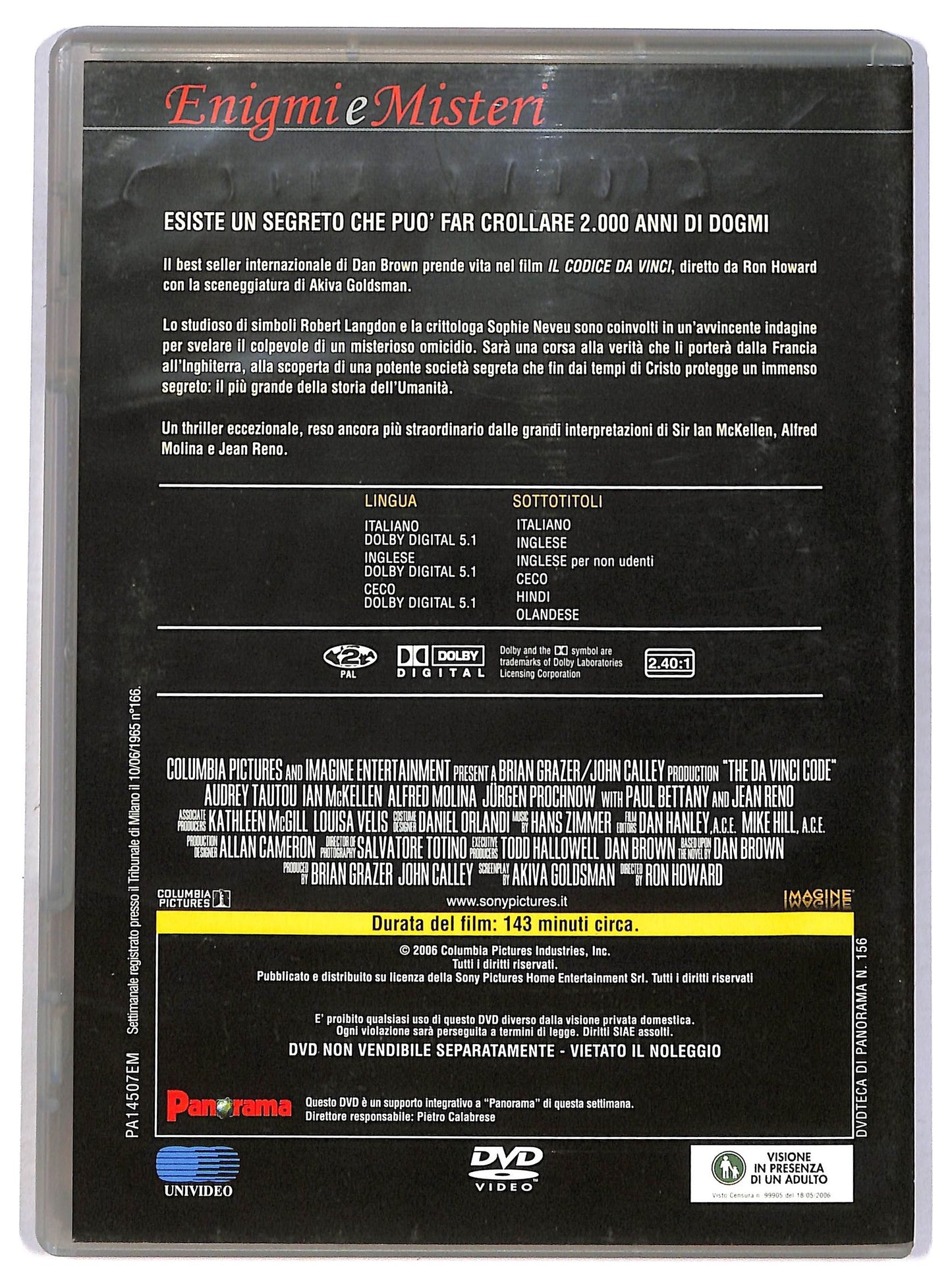 EBOND Il codice Da Vinci EDITORIALE DVD D785079
