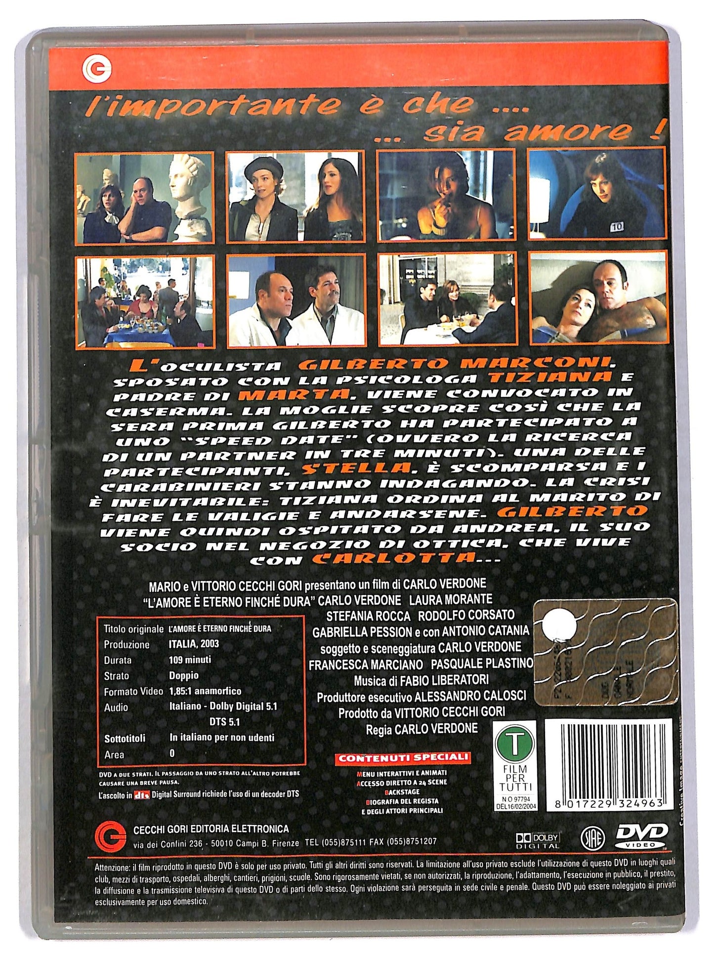 EBOND L'amore e eterno finche dura DVD NOLEGGIO D785102