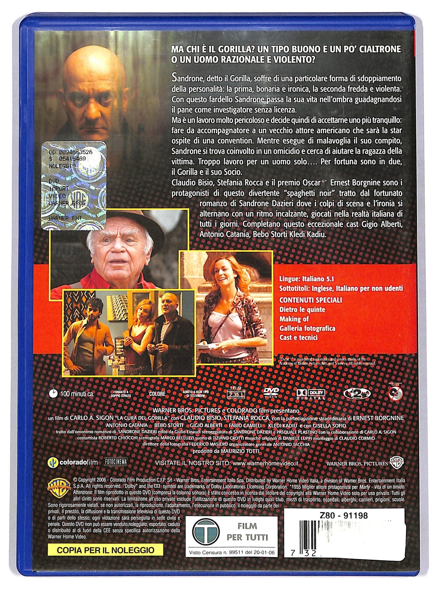 EBOND la cura del gorilla NOLEGGIO DVD D785108