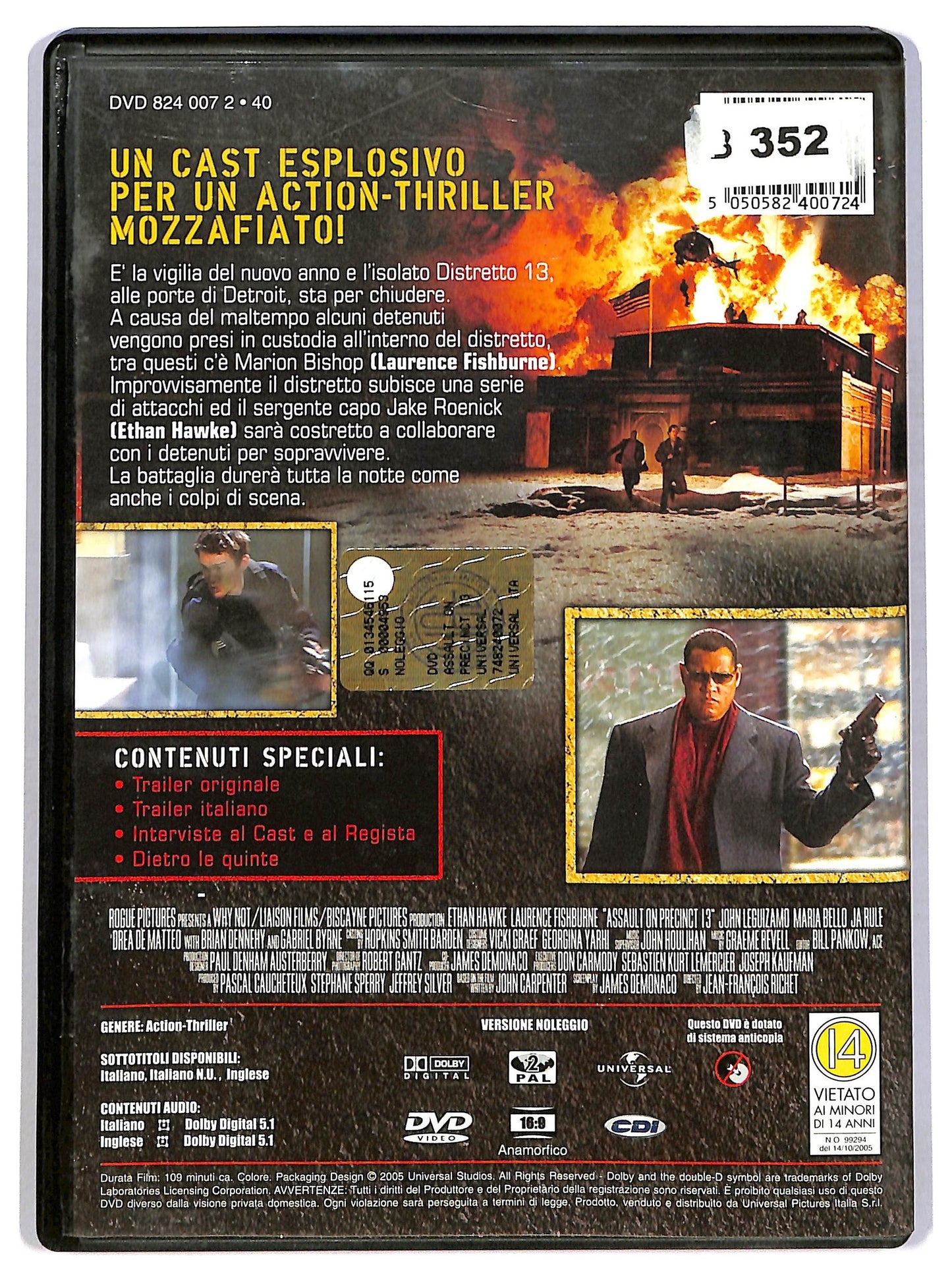 EBOND Assault on precinct 13 NOLEGGIO DVD D785110