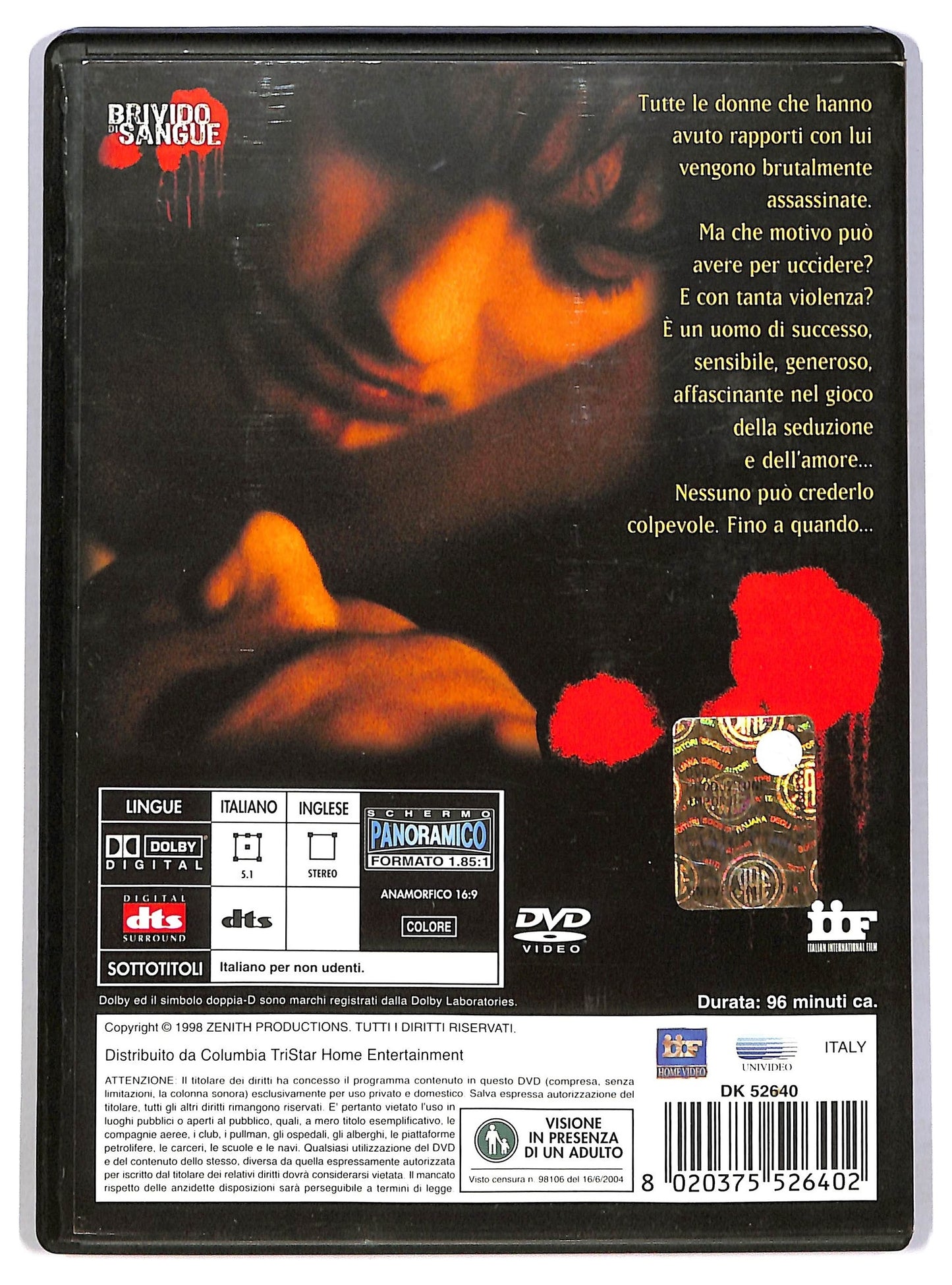 EBOND Brivido di sangue DVD D785118