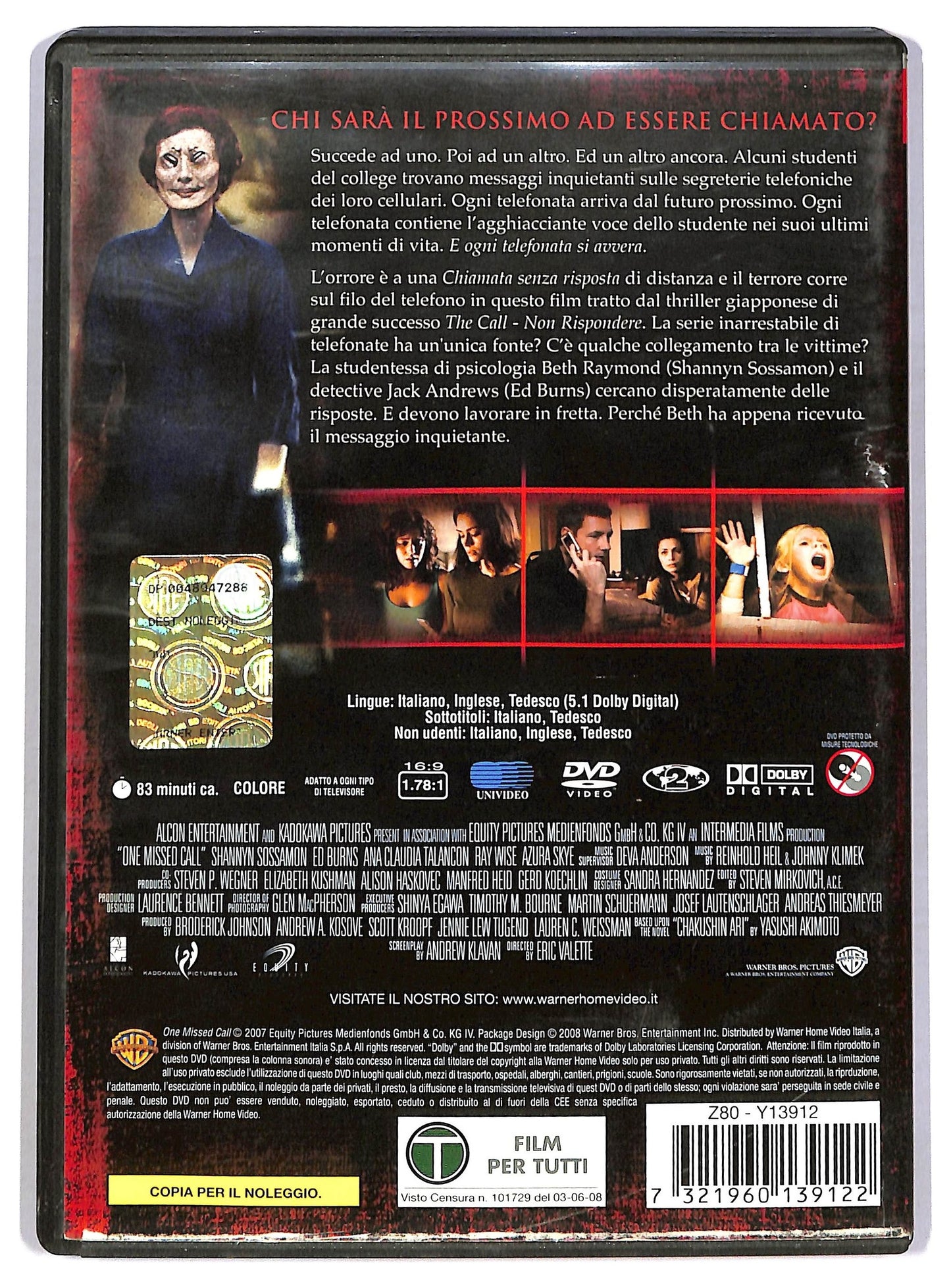 EBOND Chiamata senza risposta NOLEGGIO DVD D785121