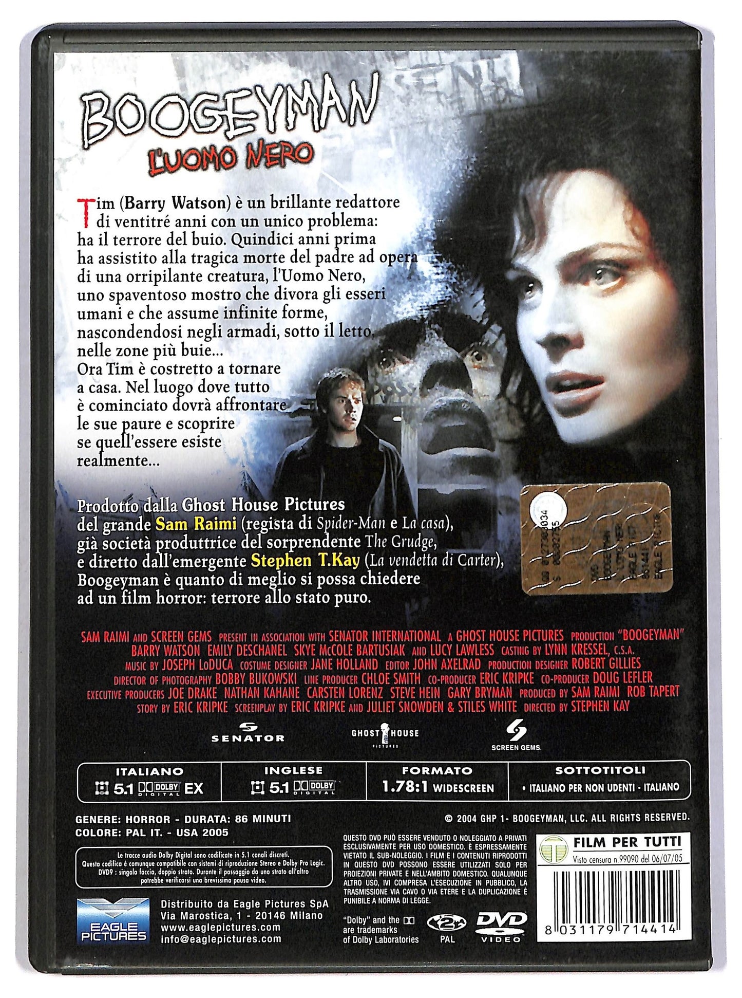 EBOND Boogeyman L'uomo nero DVD D785125