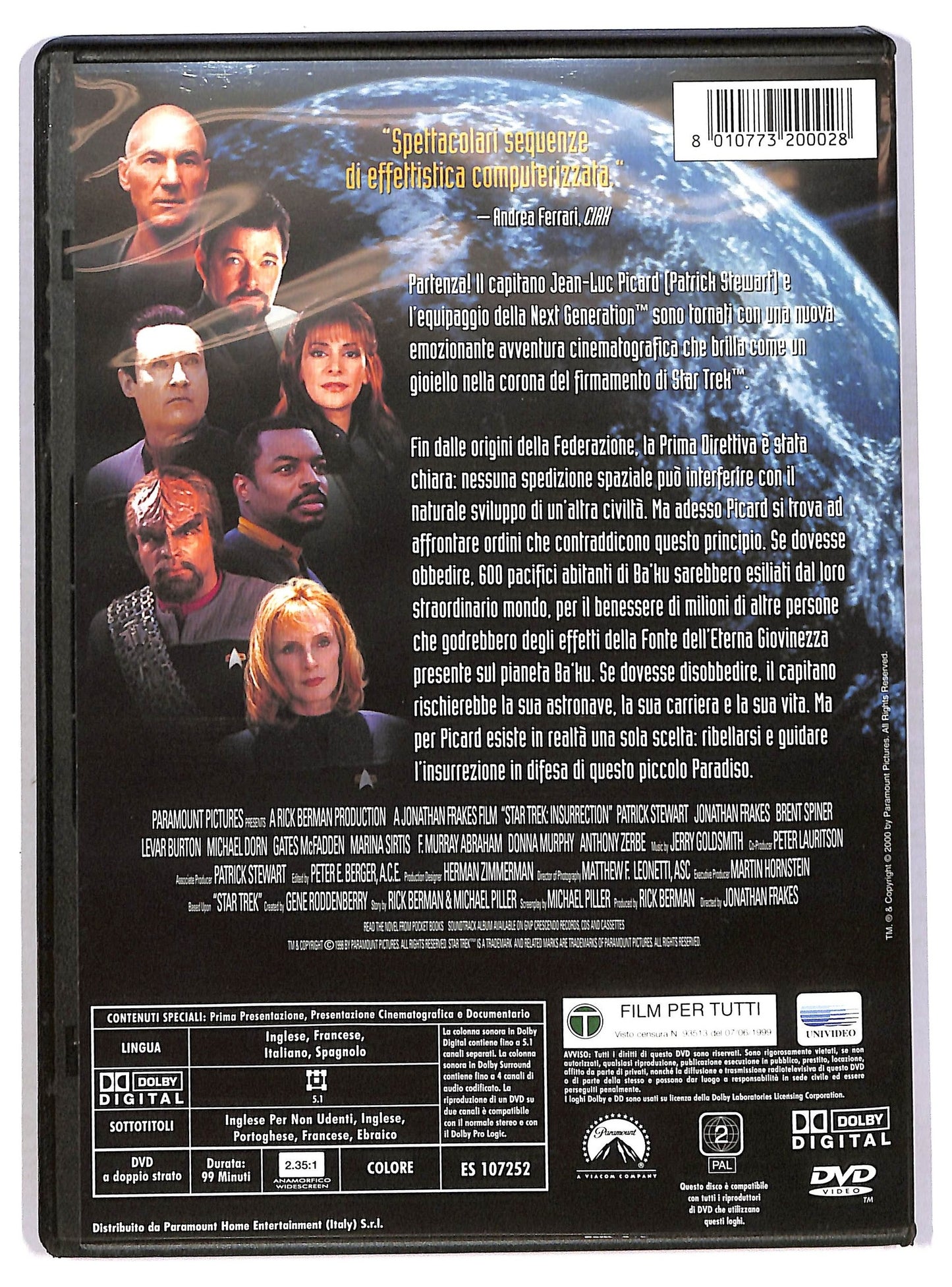 EBOND Star Trek - L'insurrezione DVD D785135