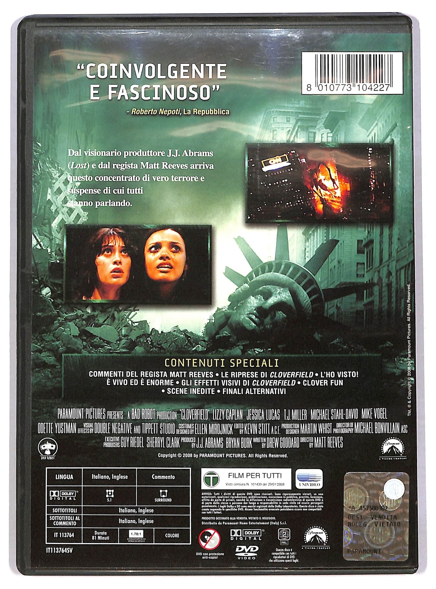 EBOND Cloverfield DVD D785142