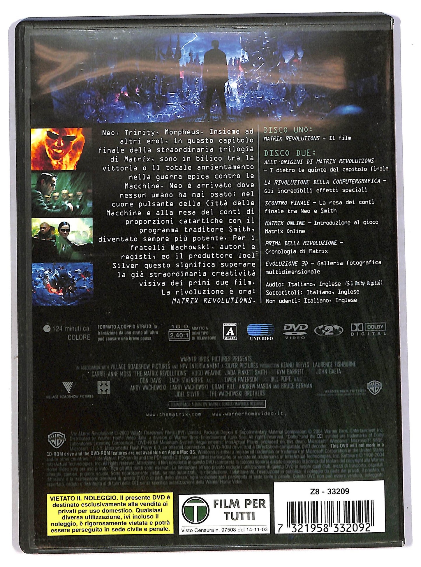 EBOND matrix revolutions - edizione 2 dischi DVD D785155