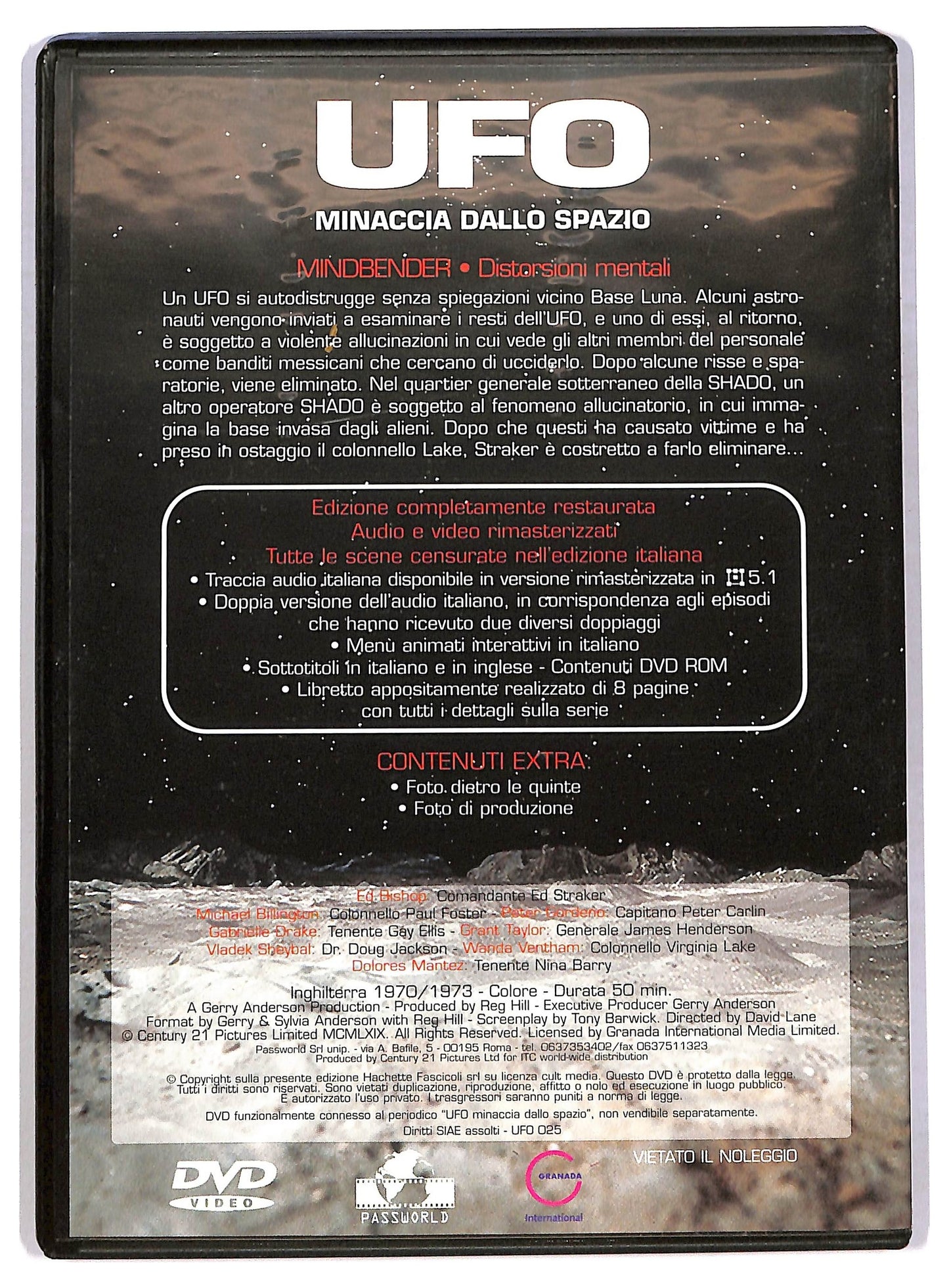 EBOND Ufo Minaccia dallo Spazio vol25 - Mindbender EDITORIALE DVD D785163