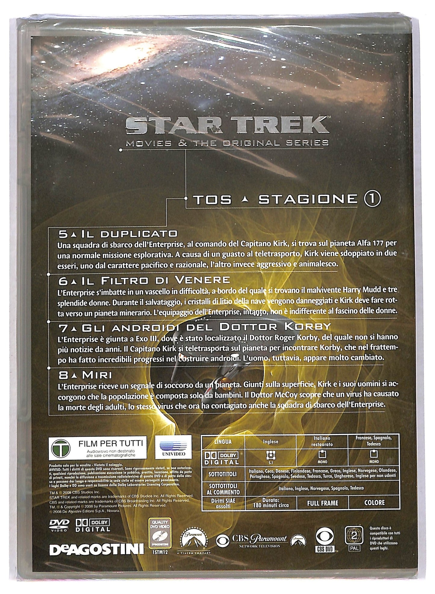 EBOND Star Trek vol.12 TOS St.1 Ep.5 - 8 EDITORIALE DVD D785206