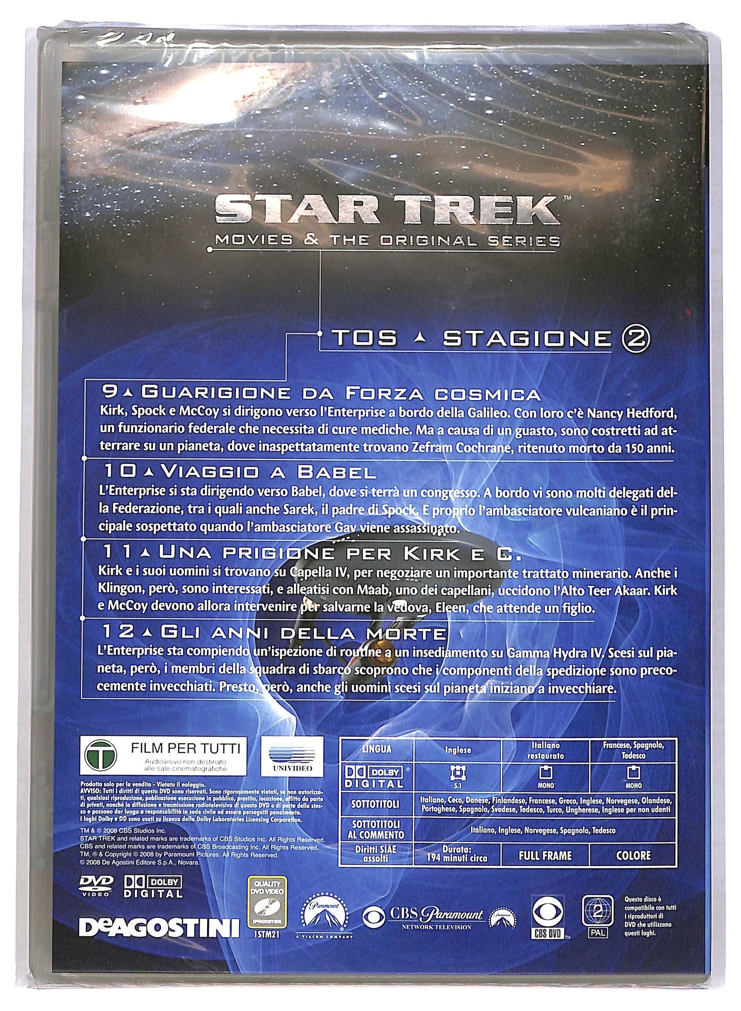 EBOND Star Trek vol.21 TOS St.2 Ep.9 - 12 EDITORIALE DVD D785208