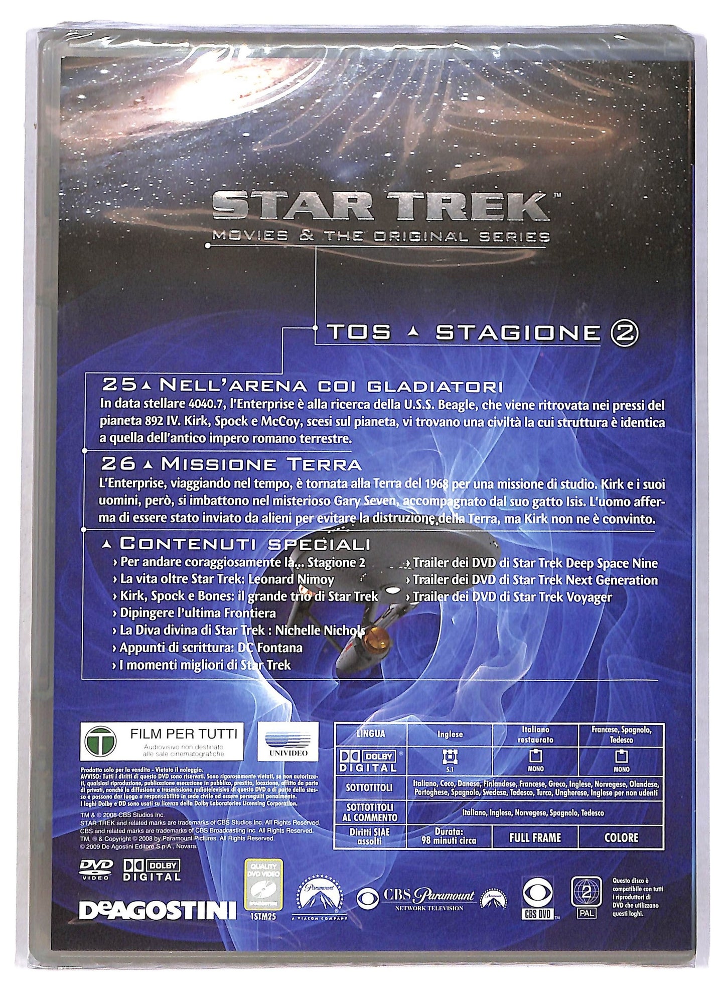 EBOND Star Trek vol.25 TOS St.2 Ep.25 - 26 EDITORIALE DVD D785211
