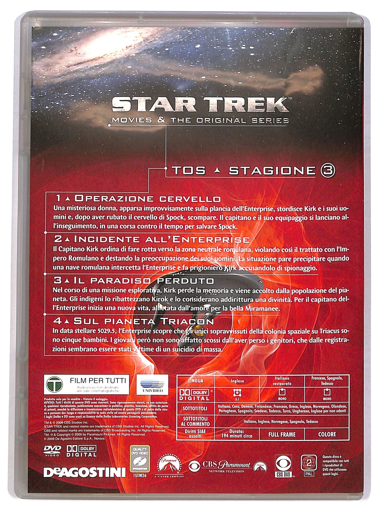 EBOND Star Trek Vol.26 TOS St.3 Ep.1 - 4 EDITORIALE DVD D785212