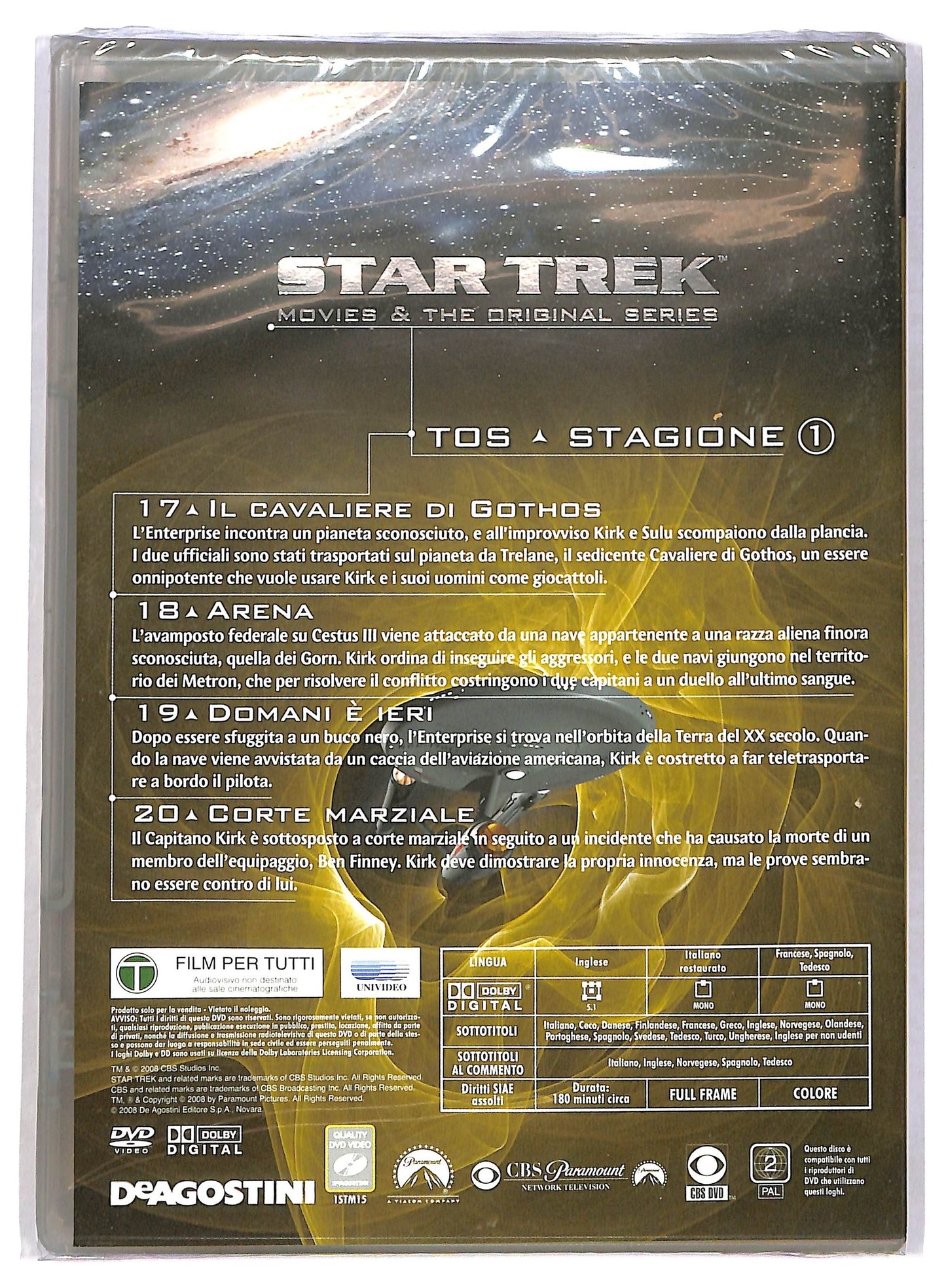 EBOND Star Trek Vol.15 TOS St.1 Ep. 17 - 20 EDITORIALE DVD D785216