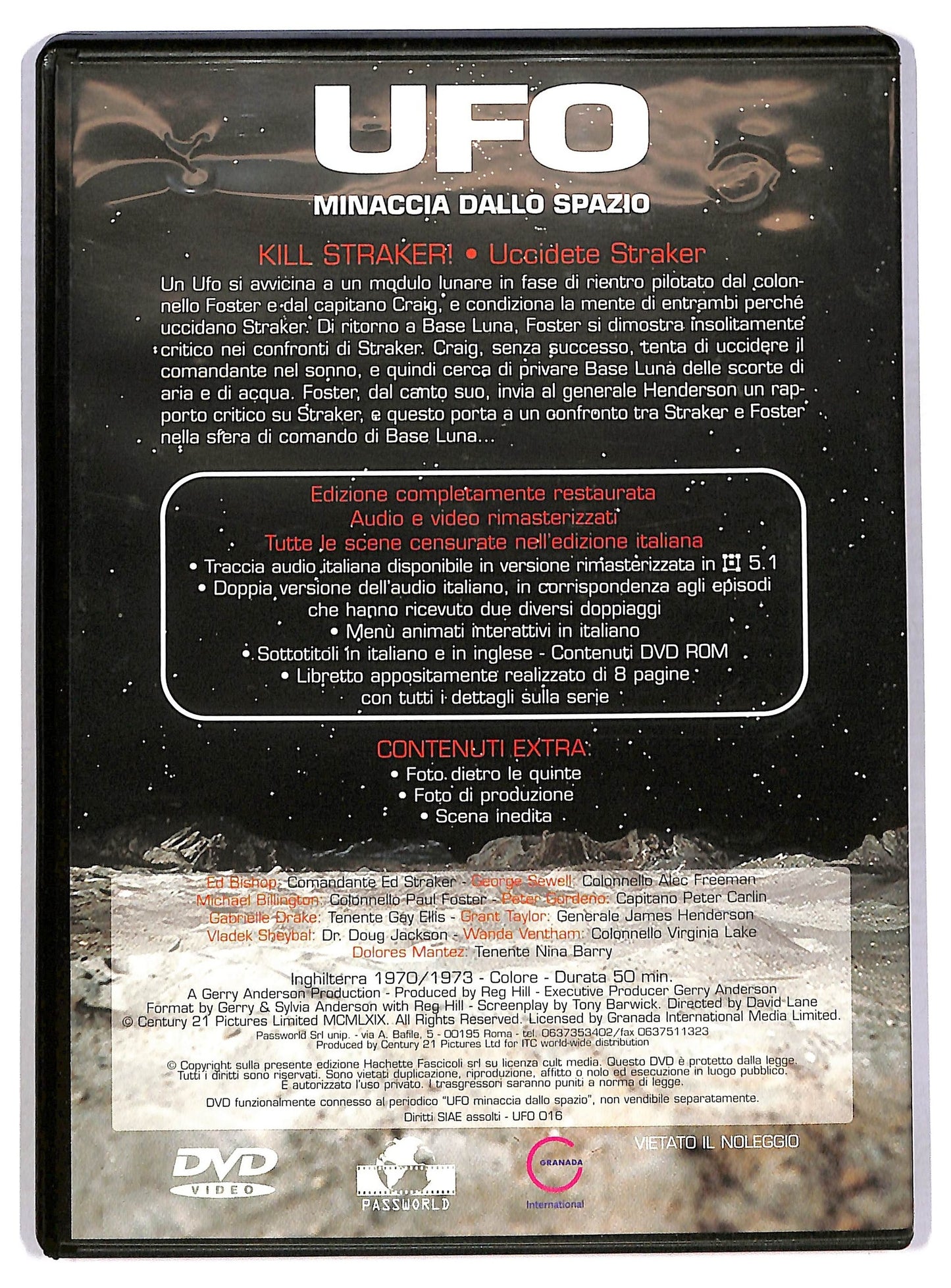 EBOND UFO 16 - Kill Straker! - Uccidete Straker EDITORIALE DVD D785229