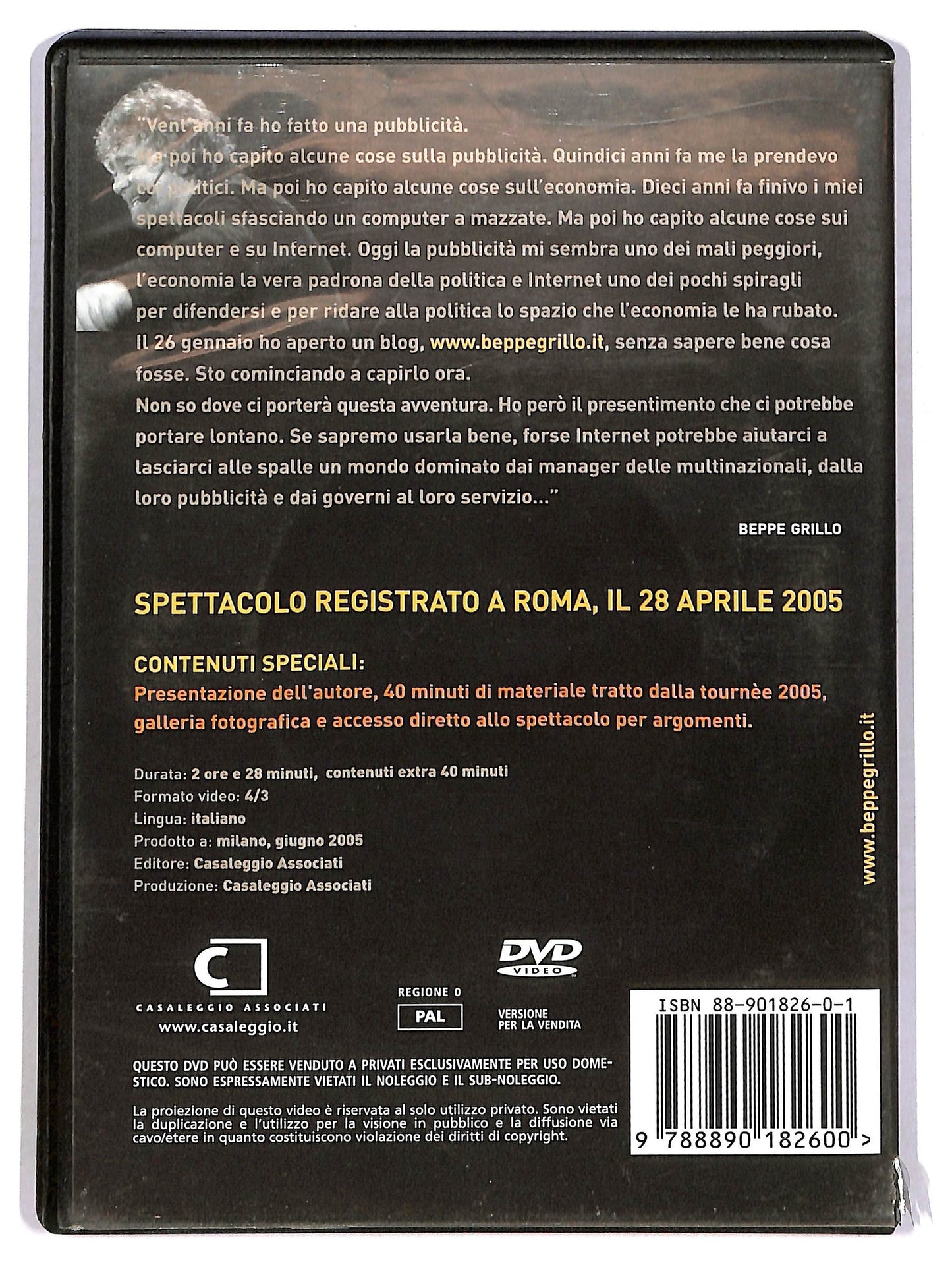 EBOND Beppegrillo.it DVD D785244