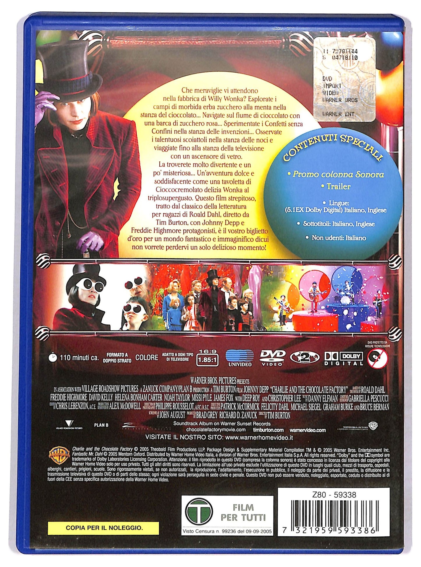 EBOND La Fabbrica Di Cioccolato DVD Ex Noleggio D785251