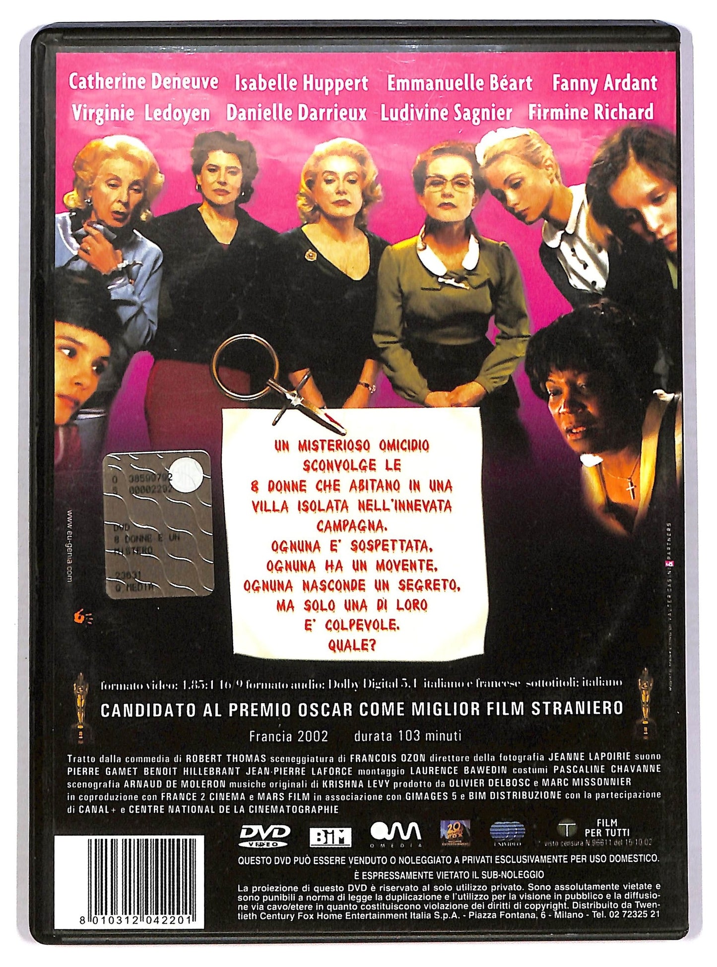 EBOND 8 donne e un mistero DVD D785252