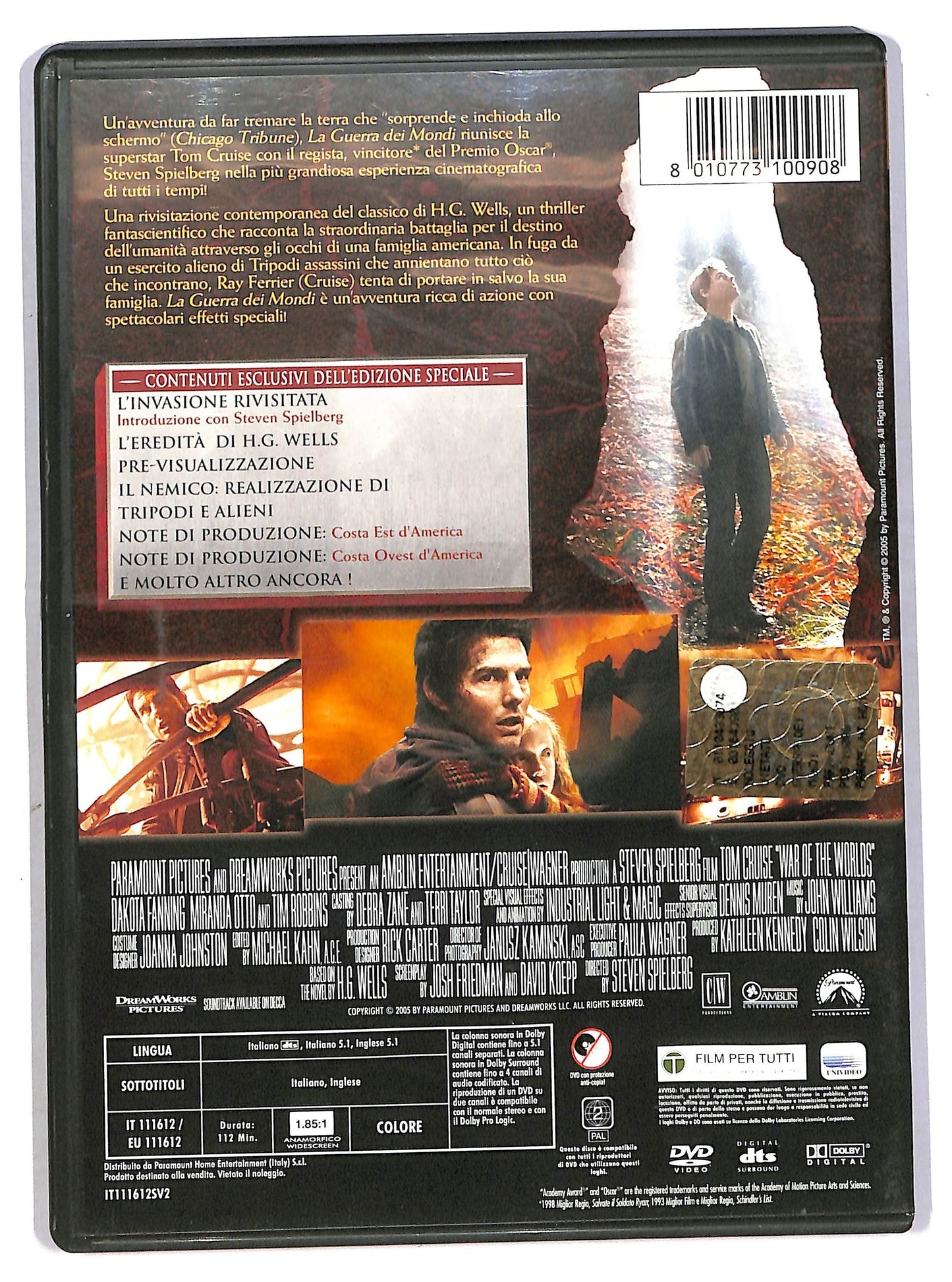EBOND la guerra dei mondi SPECIAL EDITION DVD D785312