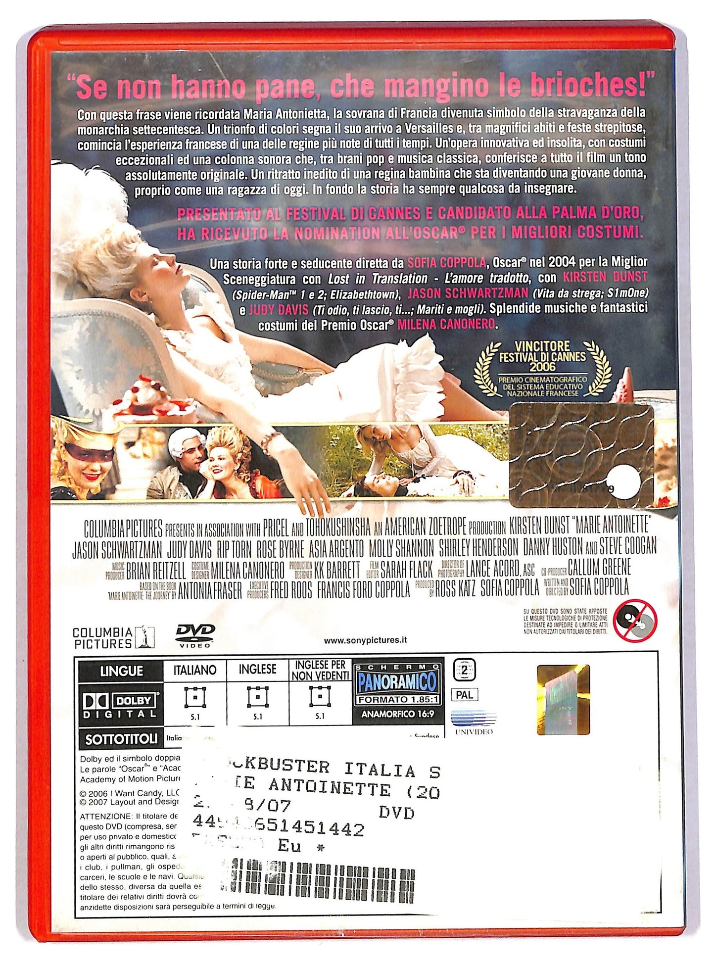 EBOND Marie Antoinette NOLEGGIO DVD D785321